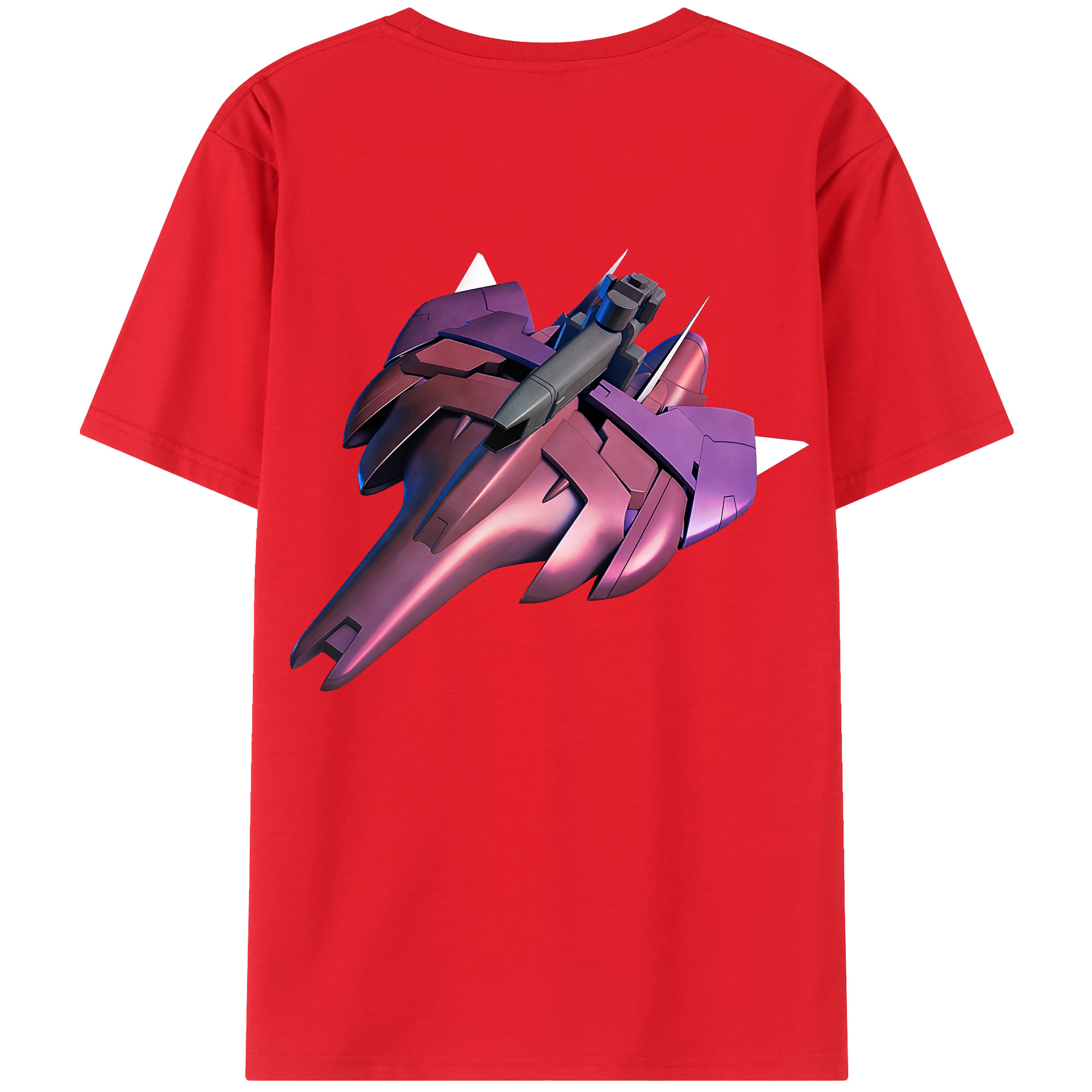 （画像用） 機動戦士ガンダム Mobile Suit Gundam 綿100％ メンズ半袖Tシャツ（バックプリント） 通気性