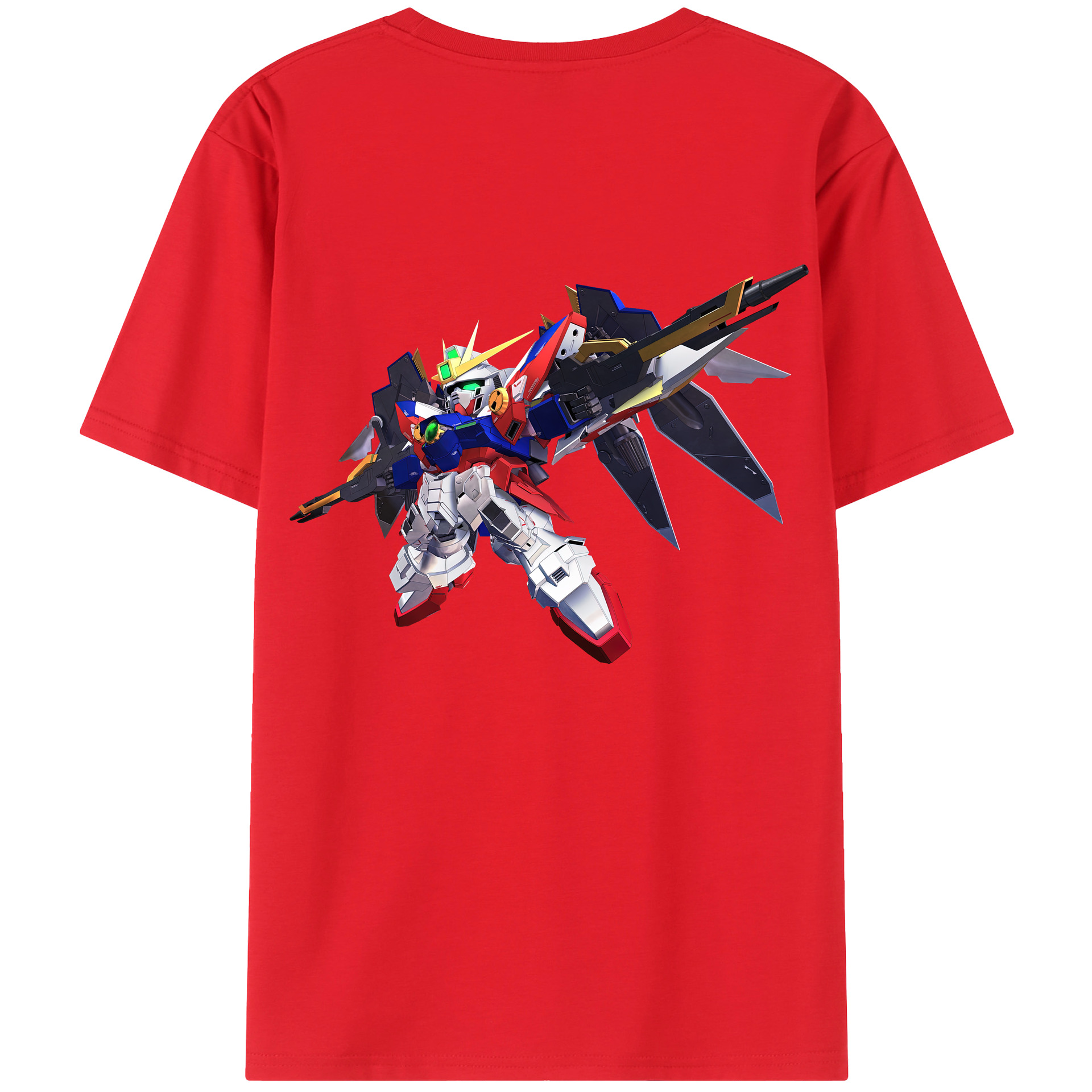 （画像用） 機動戦士ガンダム Mobile Suit Gundam 綿100％ メンズ半袖Tシャツ（バックプリント） 通気性