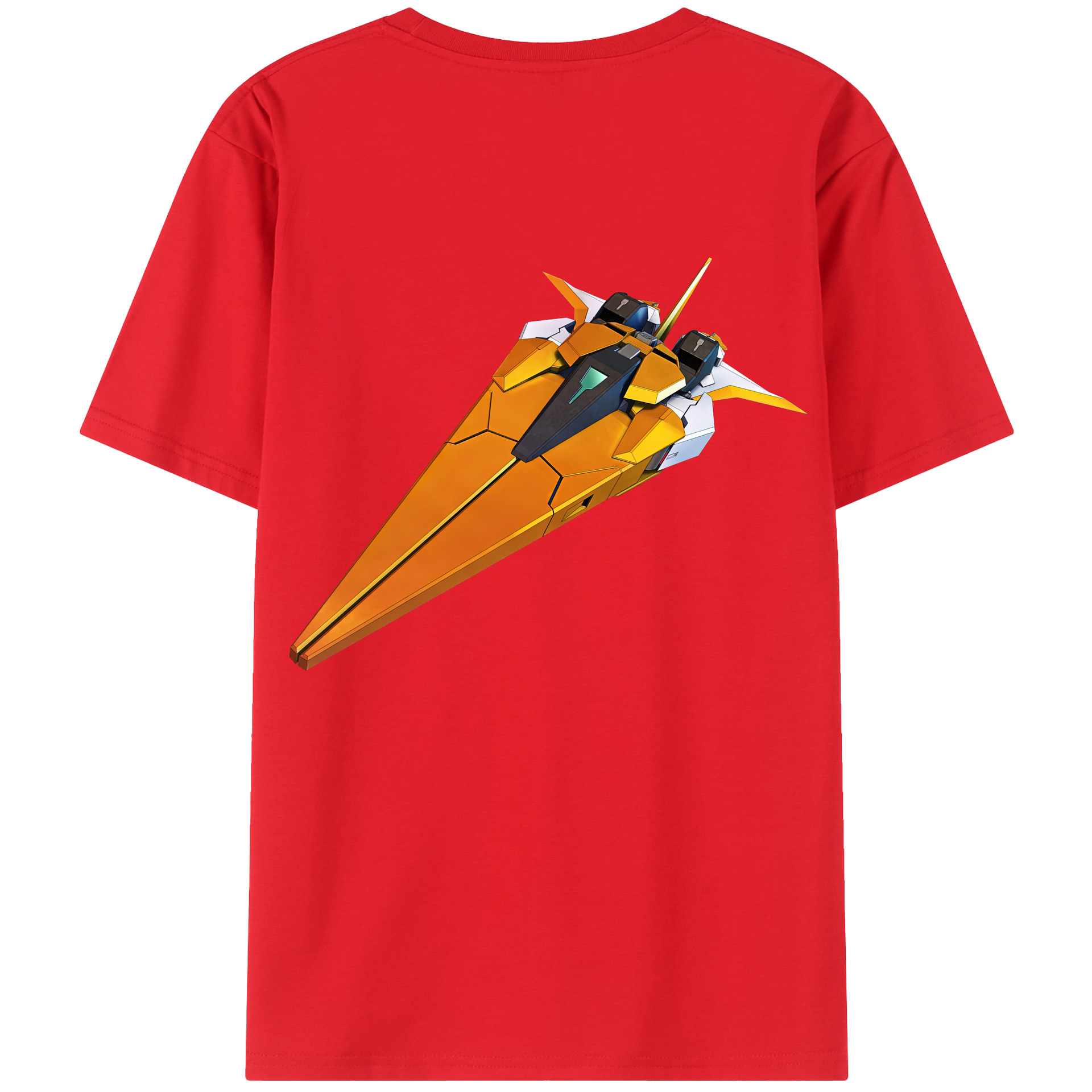 （画像用） 機動戦士ガンダム Mobile Suit Gundam 綿100％ メンズ半袖Tシャツ（バックプリント） 通気性