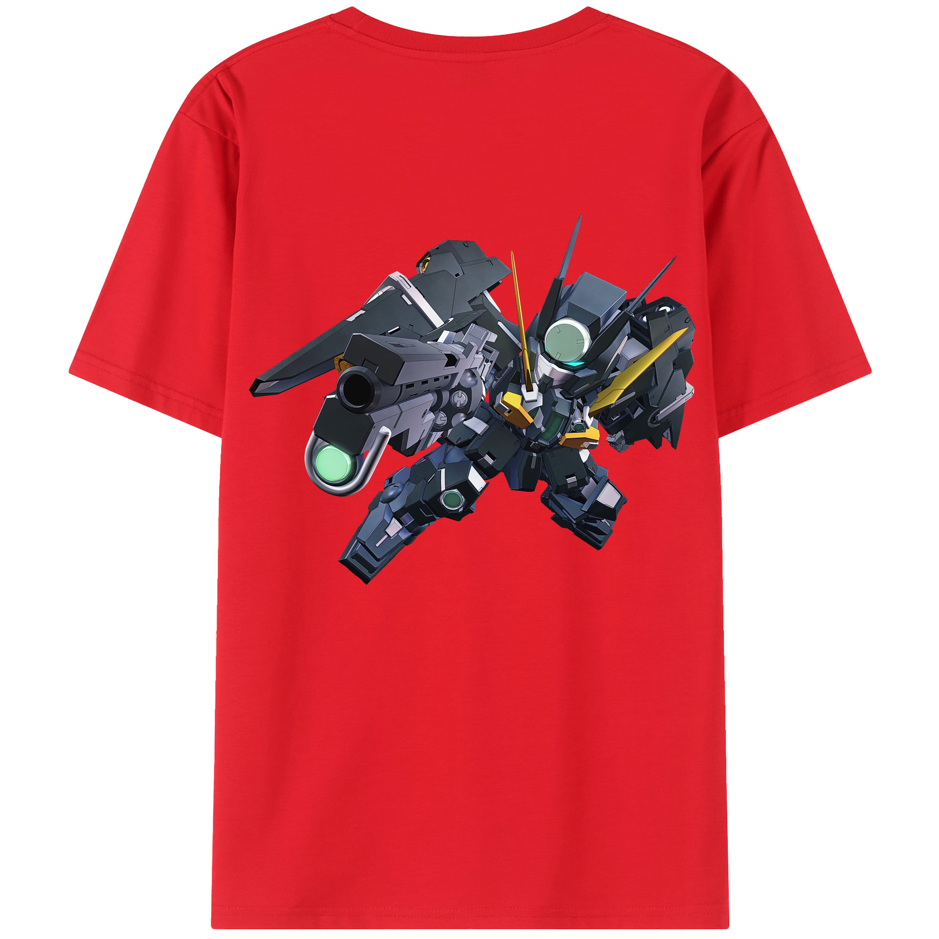 （画像用） 機動戦士ガンダム Mobile Suit Gundam 綿100％ メンズ半袖Tシャツ（バックプリント） 通気性