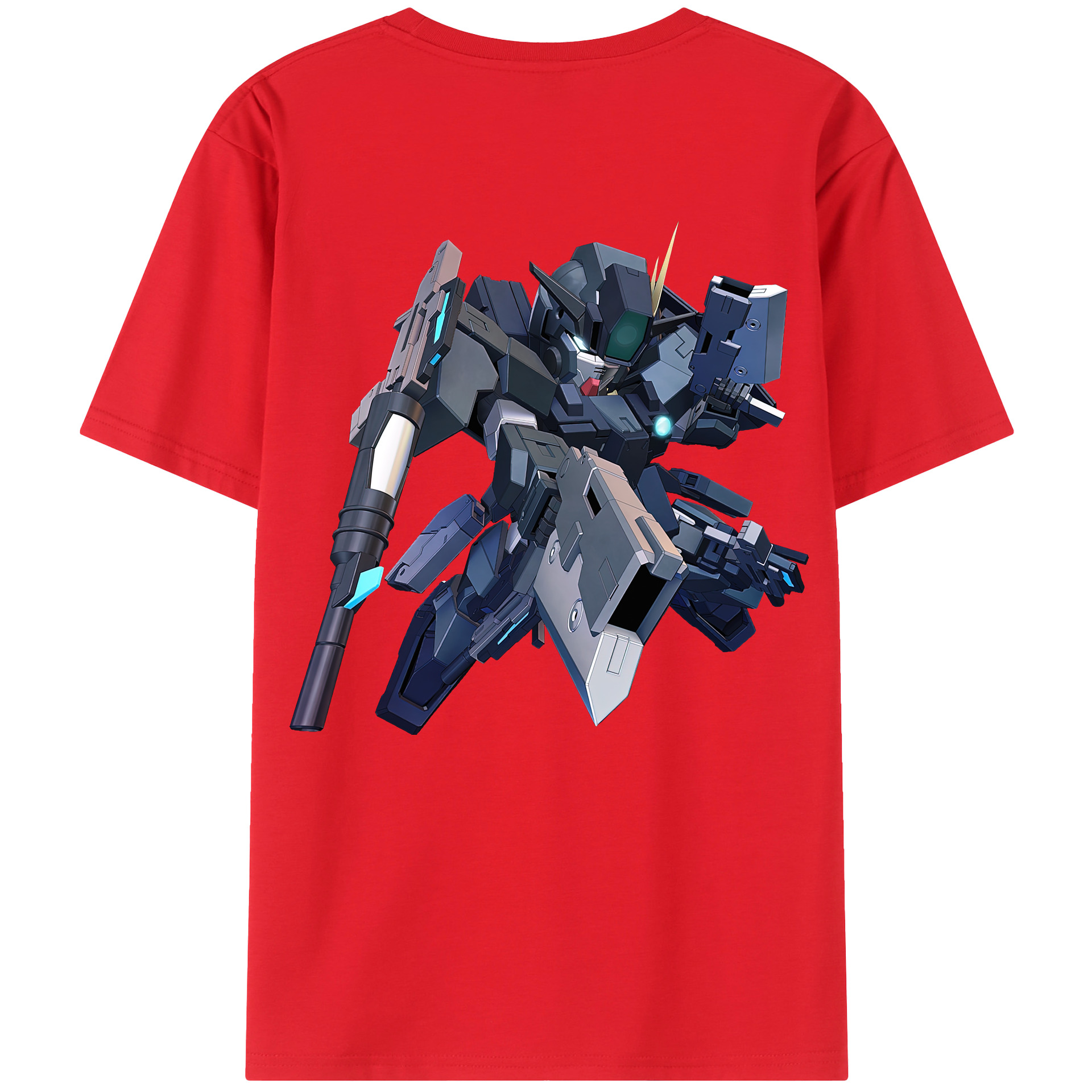 （画像用） 機動戦士ガンダム Mobile Suit Gundam 綿100％ メンズ半袖Tシャツ（バックプリント） 通気性