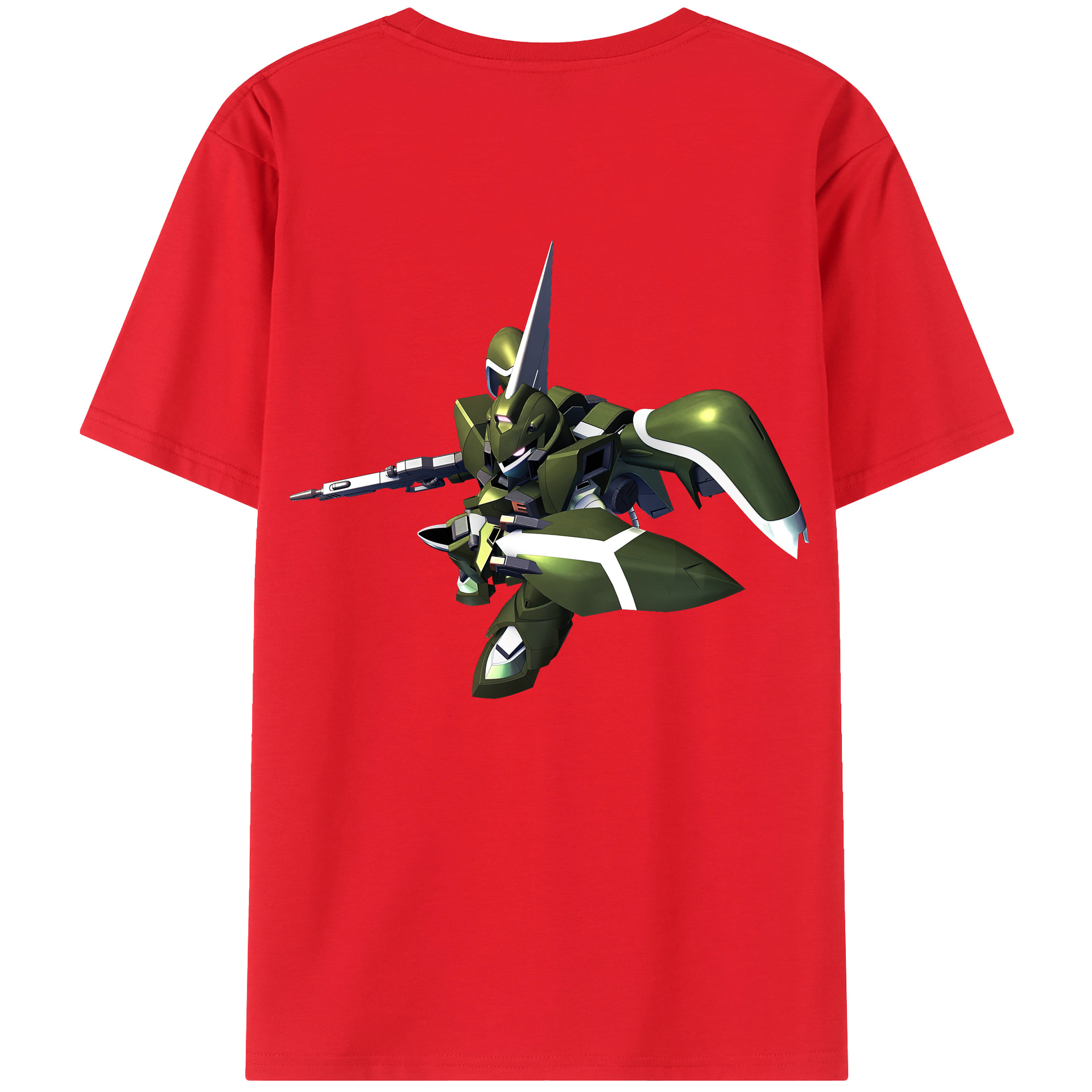 （画像用） 機動戦士ガンダム Mobile Suit Gundam 綿100％ メンズ半袖Tシャツ（バックプリント） 通気性
