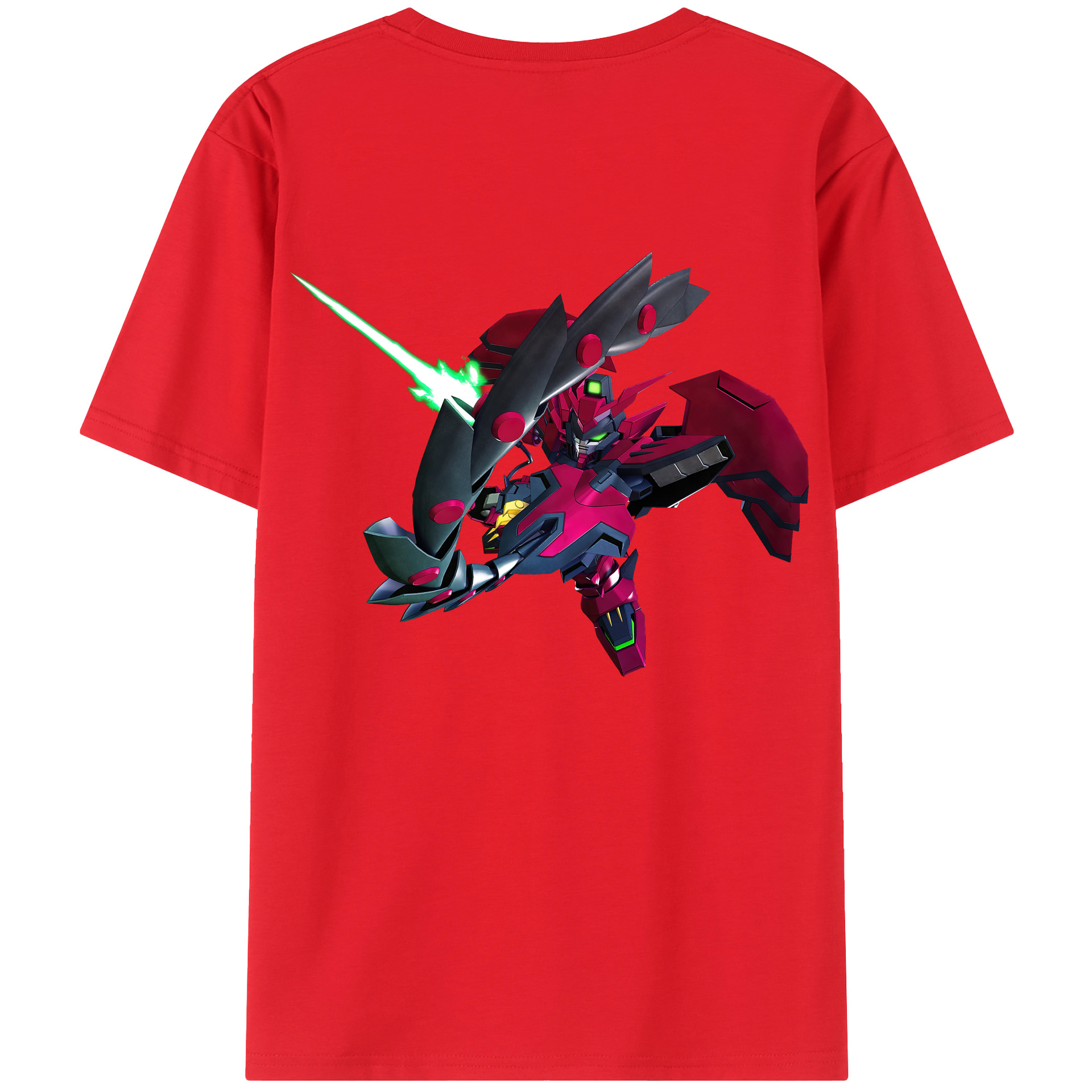 （画像用） 機動戦士ガンダム Mobile Suit Gundam 綿100％ メンズ半袖Tシャツ（バックプリント） 通気性