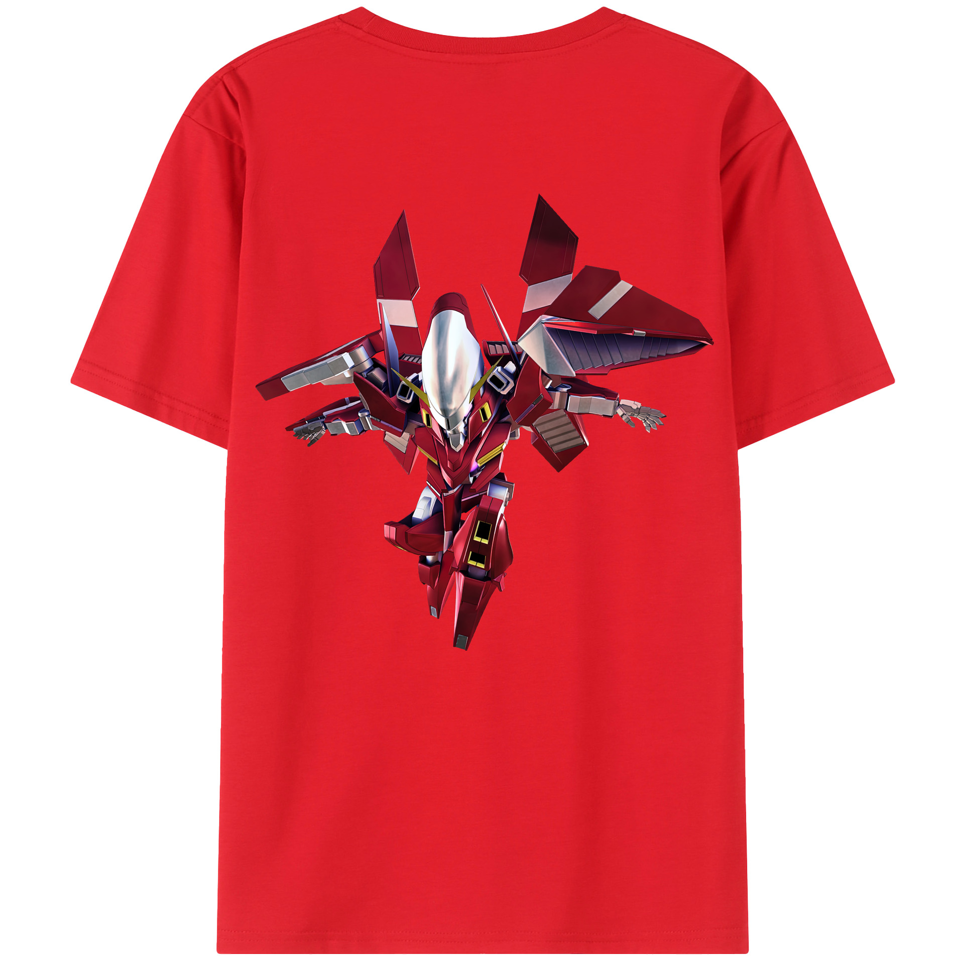 （画像用） 機動戦士ガンダム Mobile Suit Gundam 綿100％ メンズ半袖Tシャツ（バックプリント） 通気性