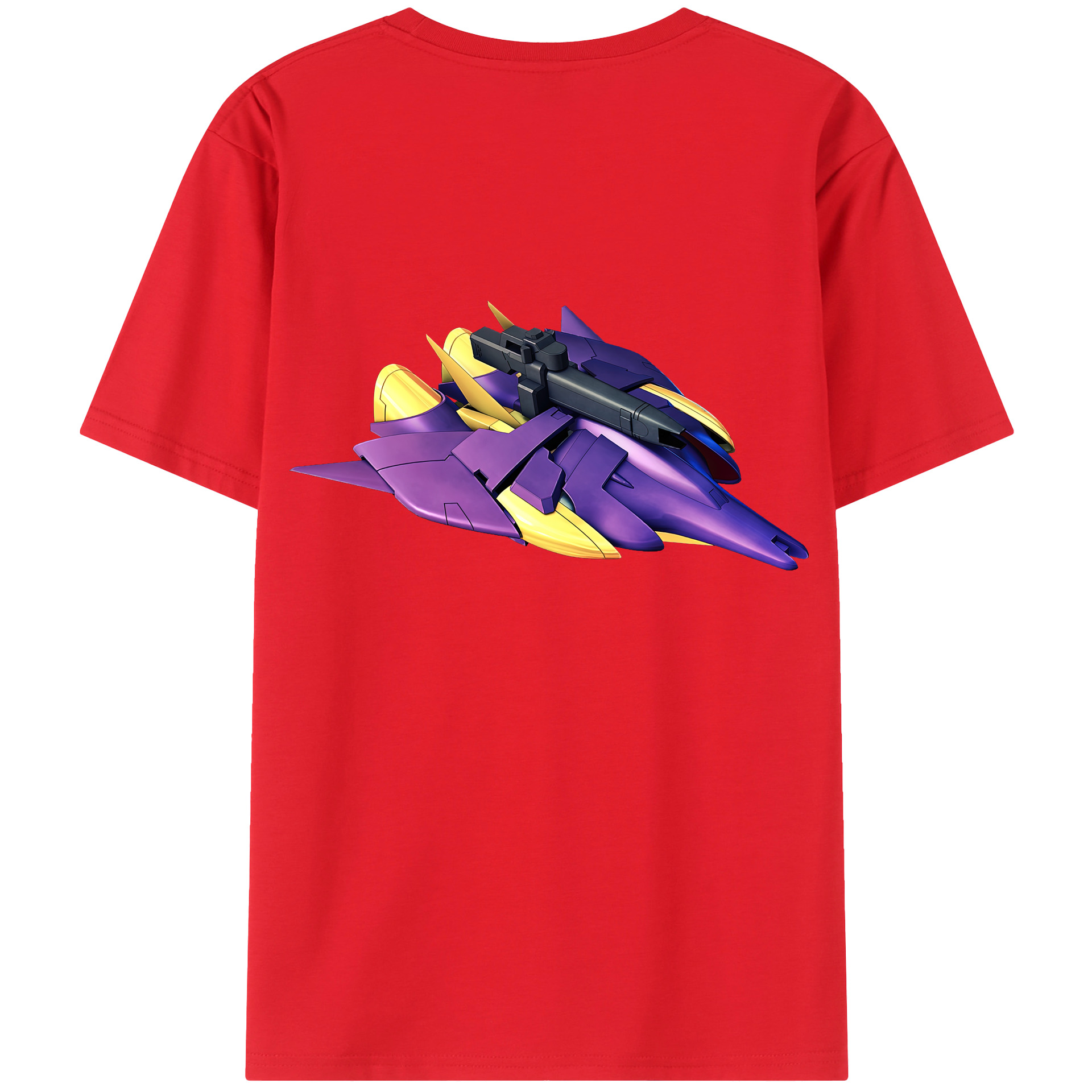 （画像用） 機動戦士ガンダム Mobile Suit Gundam 綿100％ メンズ半袖Tシャツ（バックプリント） 通気性