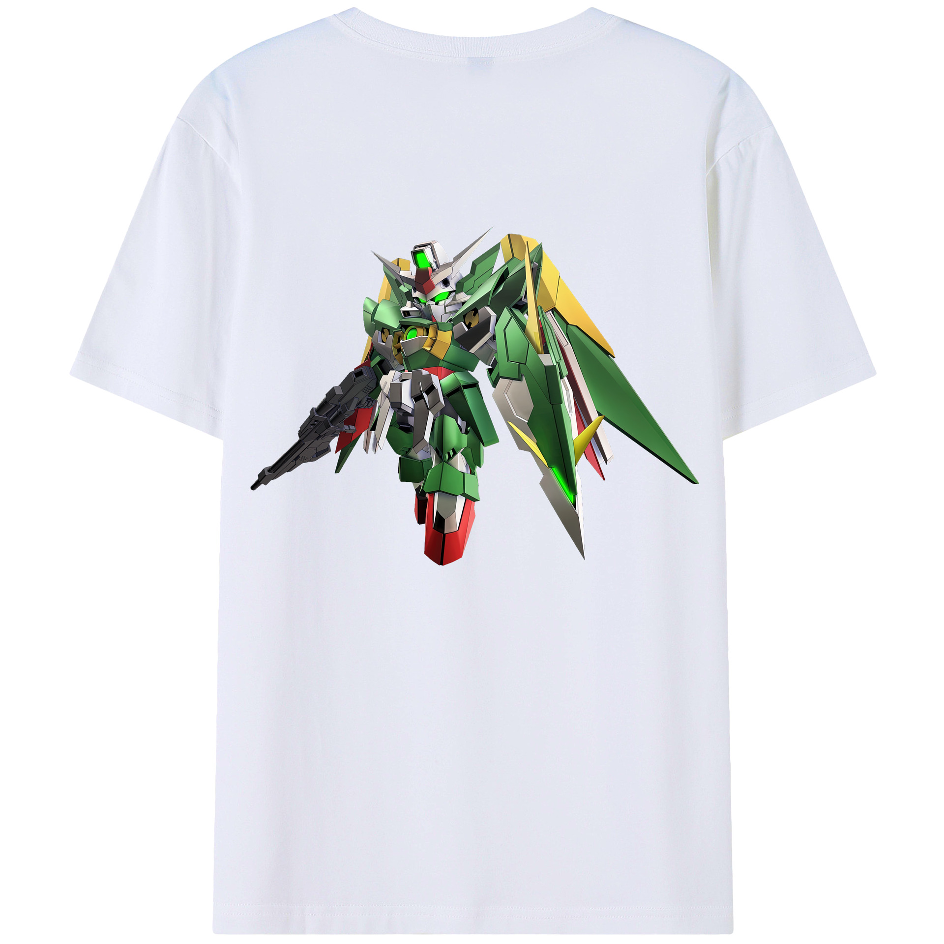 （画像用） 機動戦士ガンダム Mobile Suit Gundam 綿100％ メンズ半袖Tシャツ（バックプリント） 通気性
