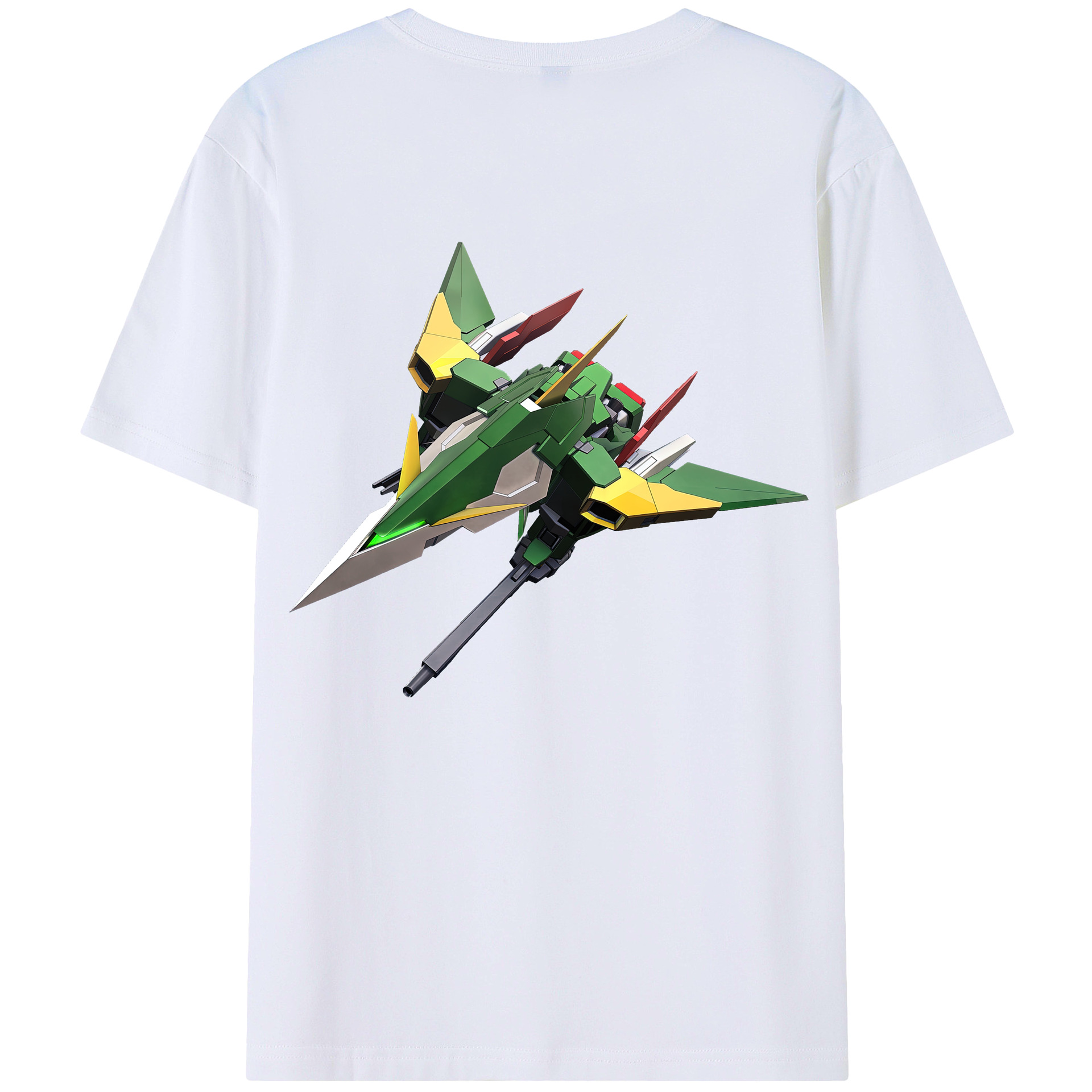 （画像用） 機動戦士ガンダム Mobile Suit Gundam 綿100％ メンズ半袖Tシャツ（バックプリント） 通気性