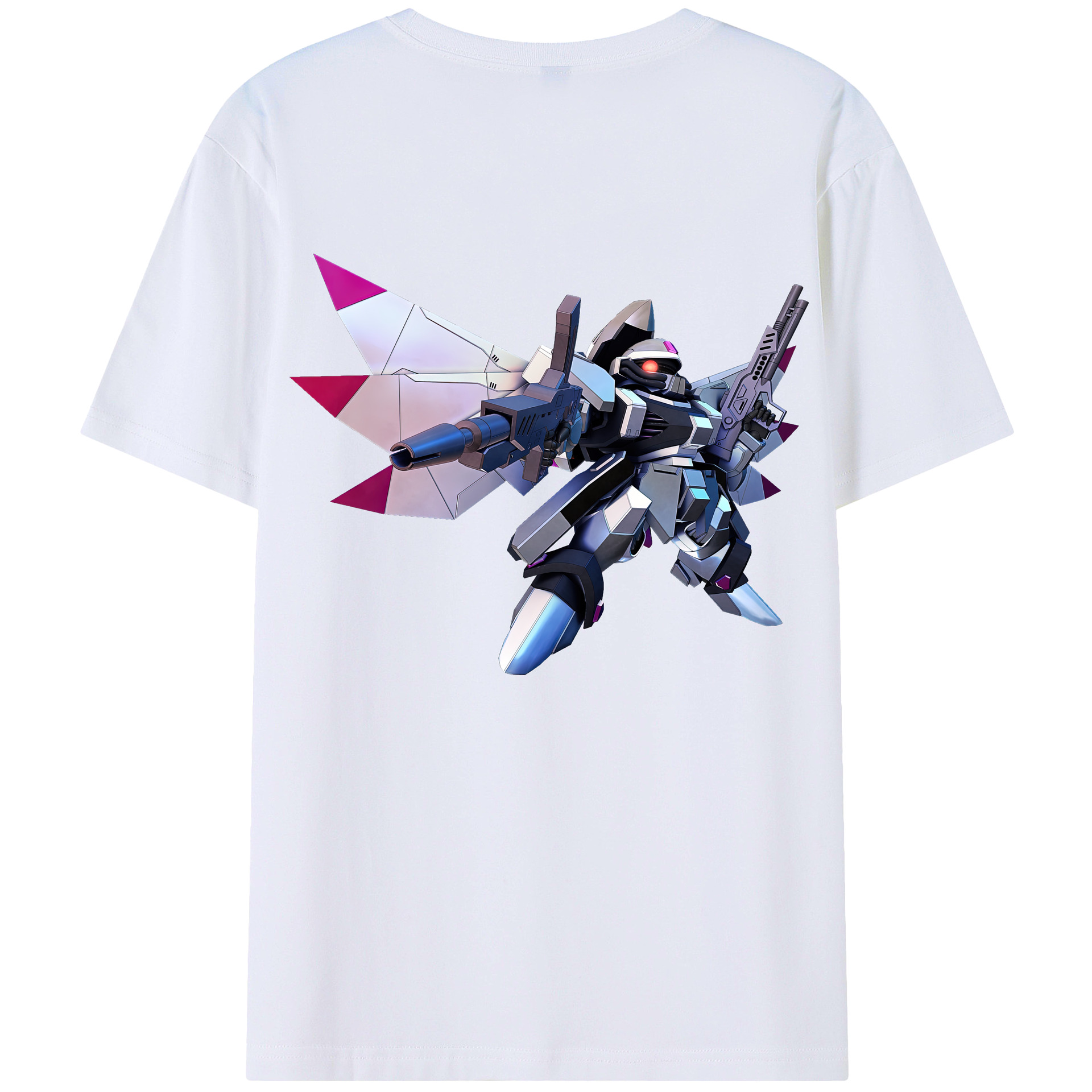 （画像用） 機動戦士ガンダム Mobile Suit Gundam 綿100％ メンズ半袖Tシャツ（バックプリント） 通気性