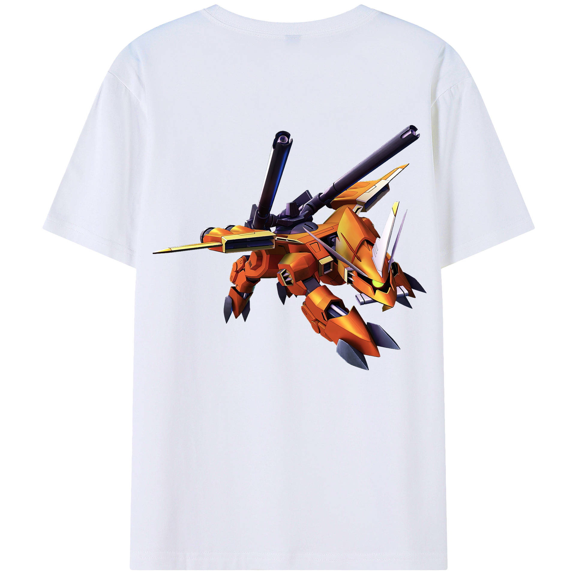 （画像用） 機動戦士ガンダム Mobile Suit Gundam 綿100％ メンズ半袖Tシャツ（バックプリント） 通気性