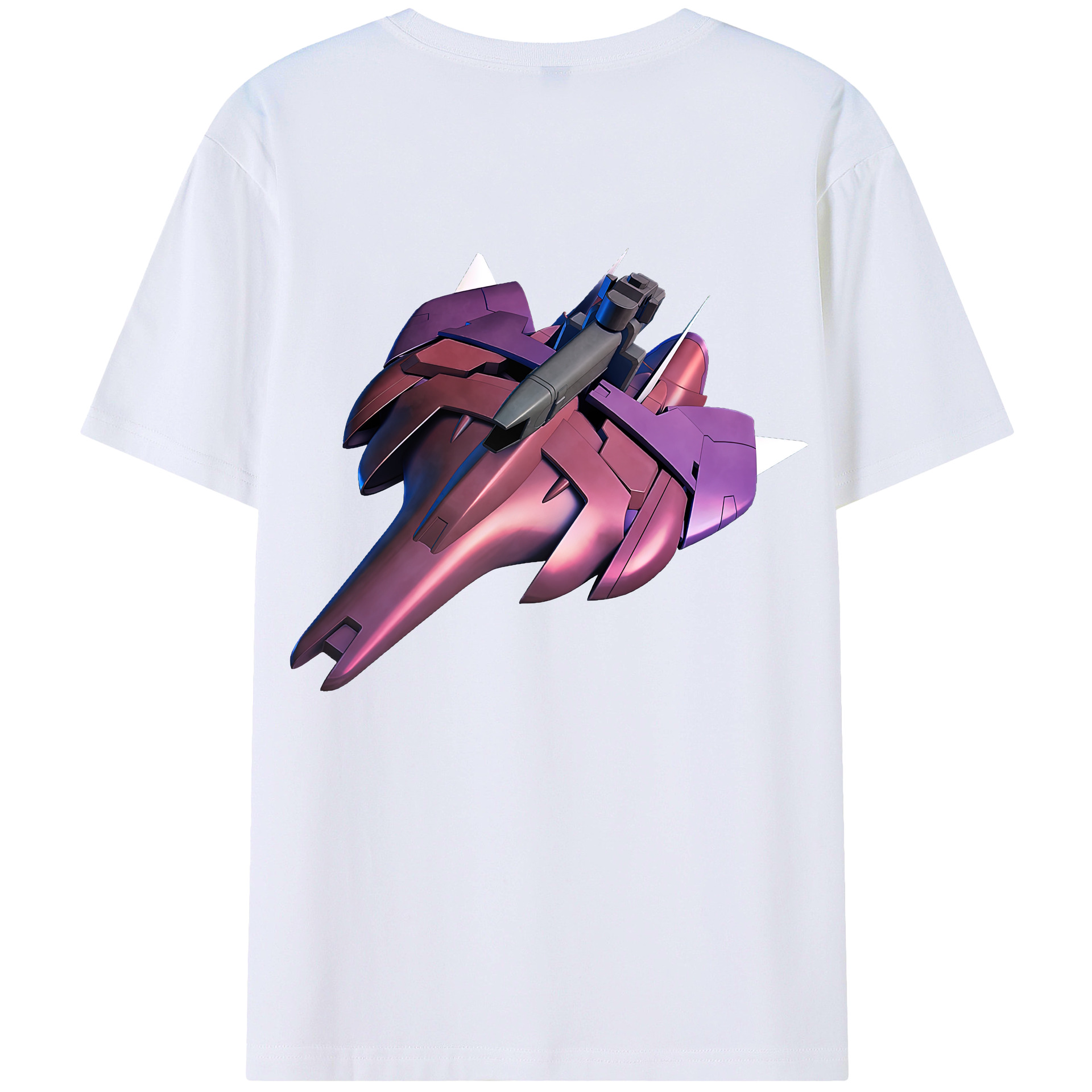 （画像用） 機動戦士ガンダム Mobile Suit Gundam 綿100％ メンズ半袖Tシャツ（バックプリント） 通気性