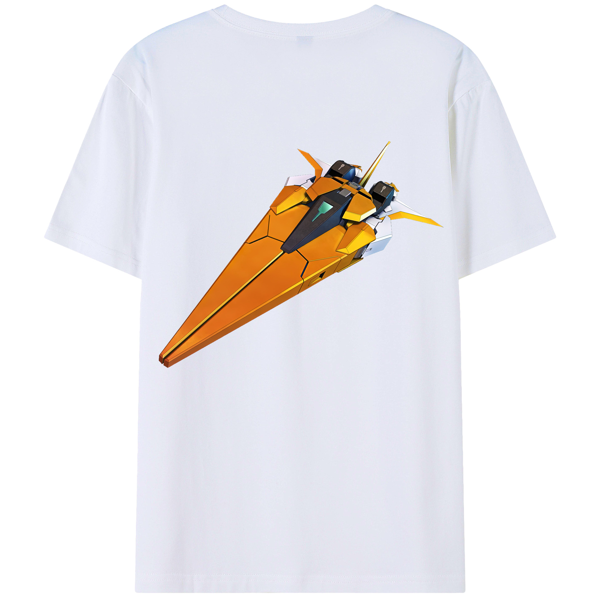 （画像用） 機動戦士ガンダム Mobile Suit Gundam 綿100％ メンズ半袖Tシャツ（バックプリント） 通気性