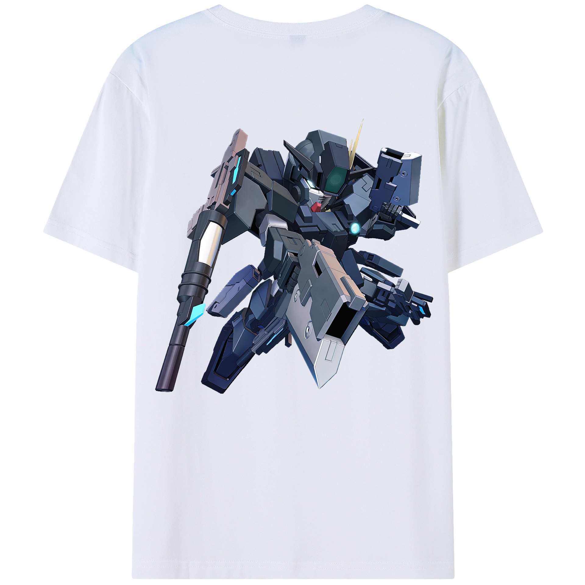 （画像用） 機動戦士ガンダム Mobile Suit Gundam 綿100％ メンズ半袖Tシャツ（バックプリント） 通気性