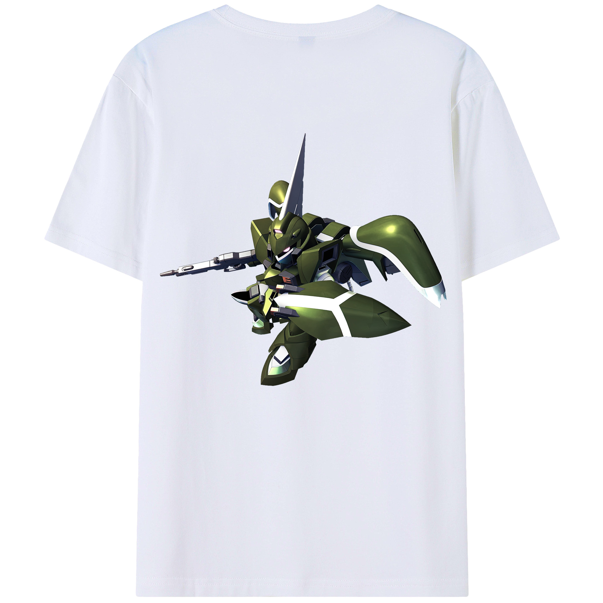 （画像用） 機動戦士ガンダム Mobile Suit Gundam 綿100％ メンズ半袖Tシャツ（バックプリント） 通気性