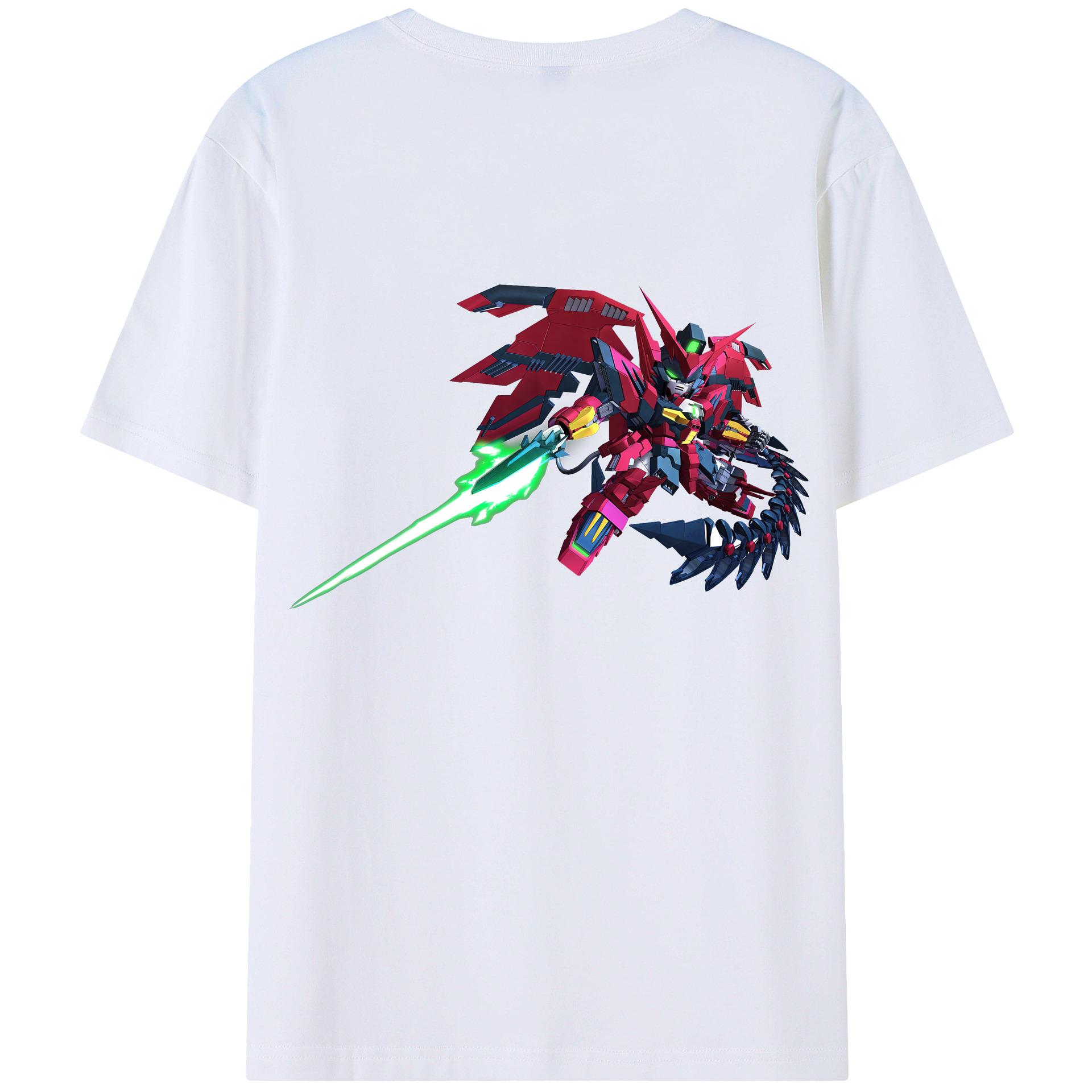 （画像用） 機動戦士ガンダム Mobile Suit Gundam 綿100％ メンズ半袖Tシャツ（バックプリント） 通気性