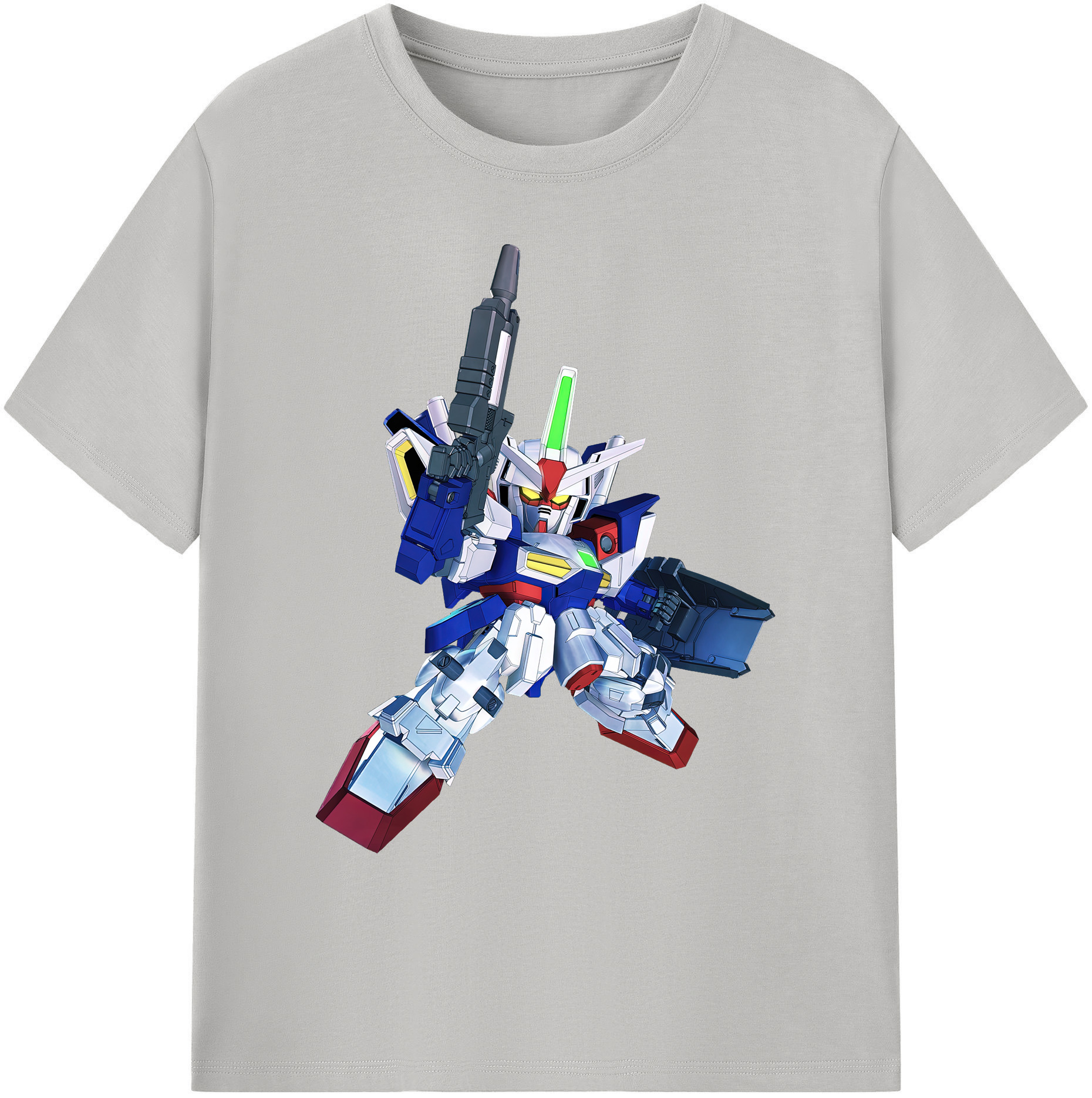 （画像用） 機動戦士ガンダム Mobile Suit Gundam 綿100％ メンズ半袖Tシャツ｜肌触りやわらか＆通気性
