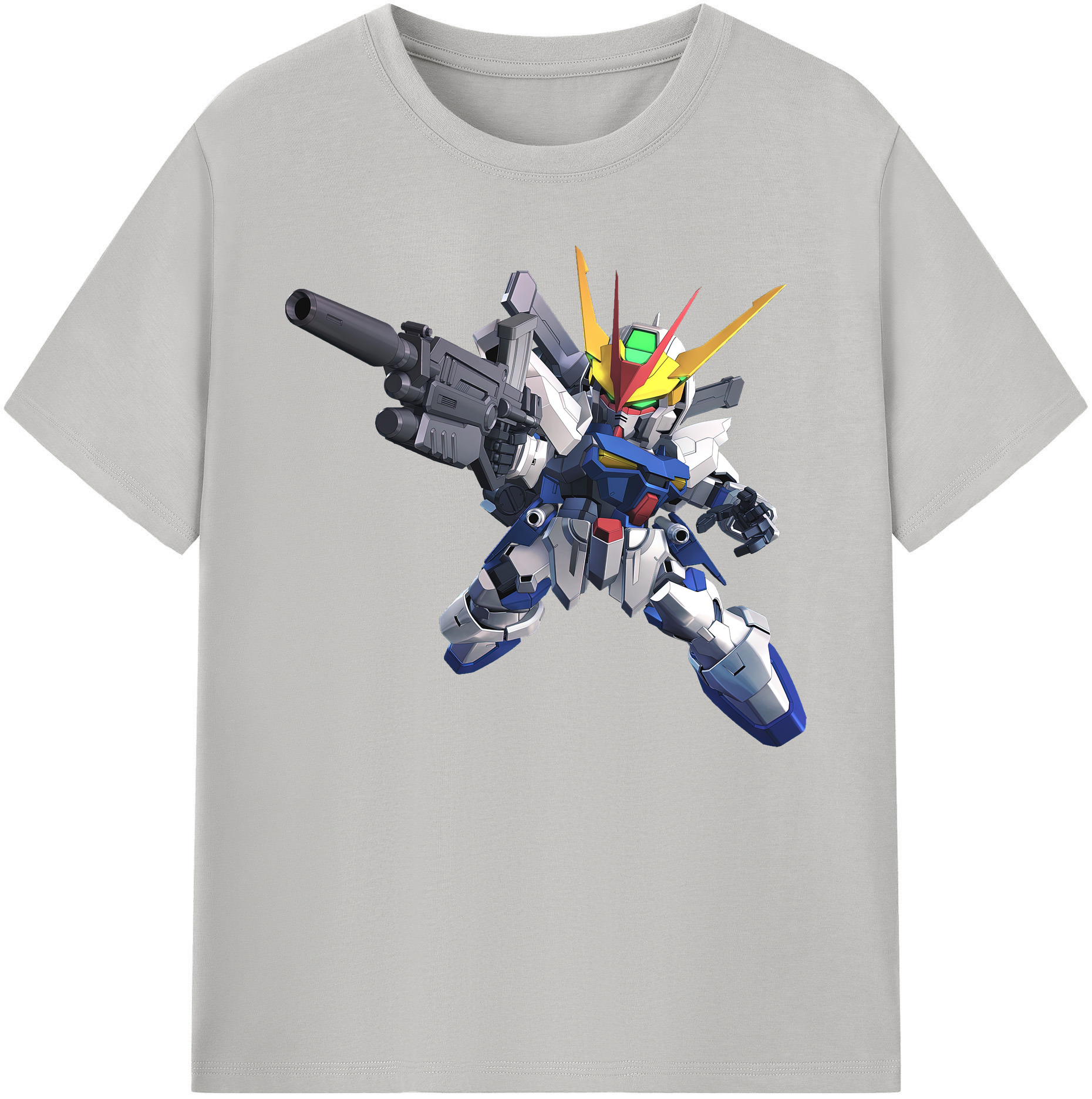 （画像用） 機動戦士ガンダム Mobile Suit Gundam 綿100％ メンズ半袖Tシャツ｜肌触りやわらか＆通気性