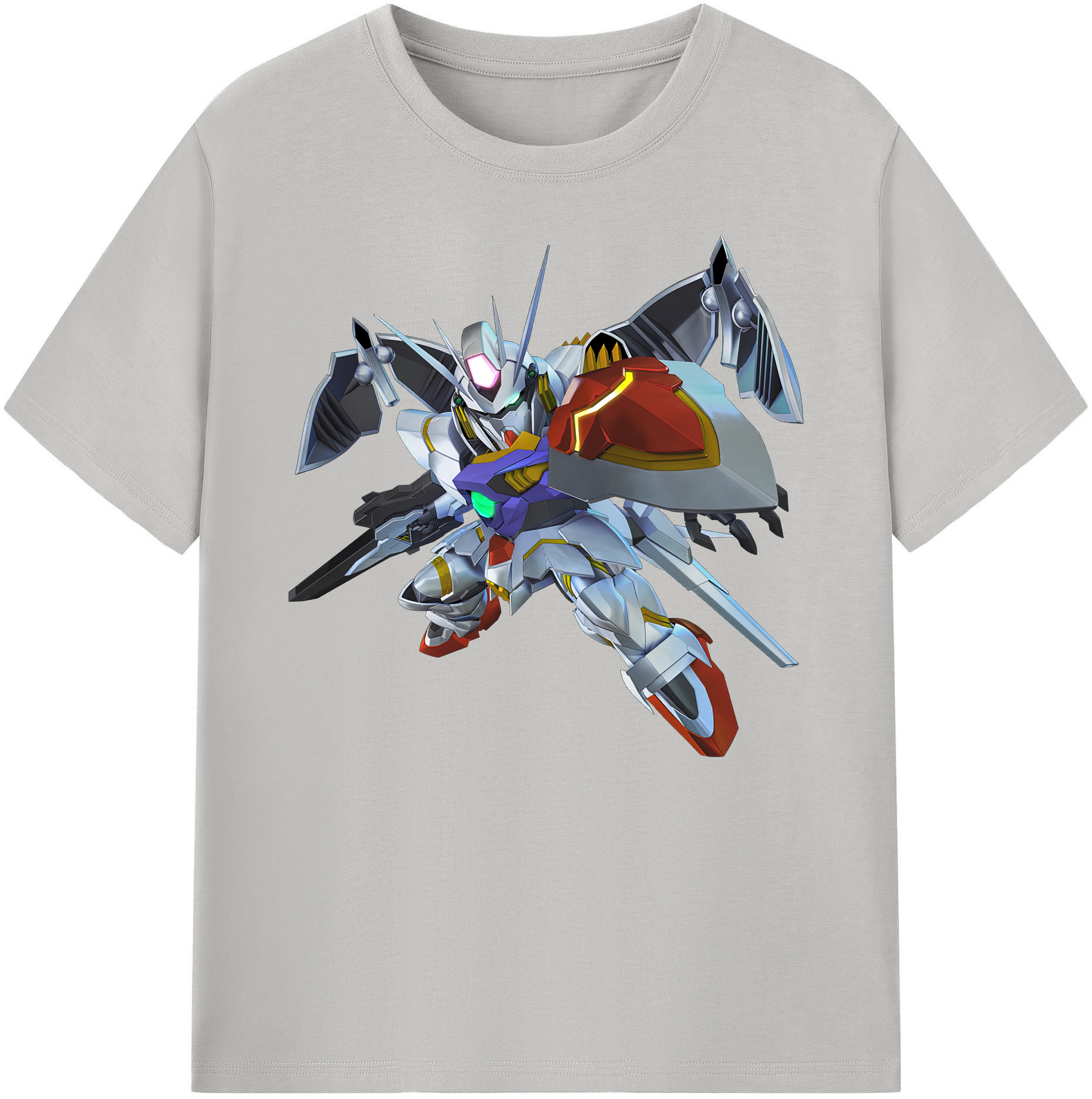 （画像用） 機動戦士ガンダム Mobile Suit Gundam 綿100％ メンズ半袖Tシャツ｜肌触りやわらか＆通気性