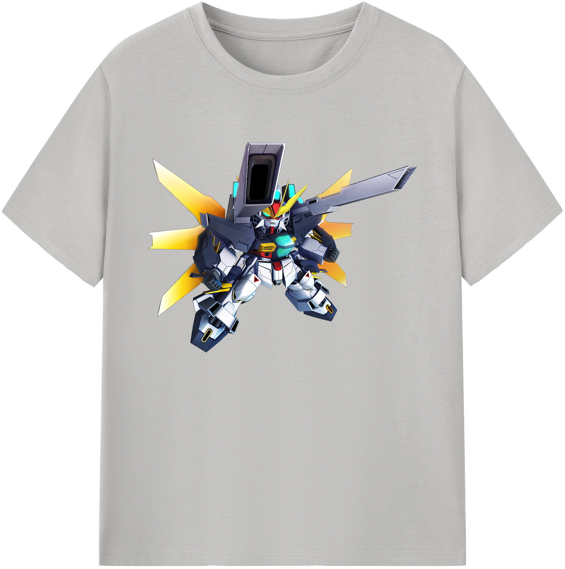 （画像用） 機動戦士ガンダム Mobile Suit Gundam 綿100％ メンズ半袖Tシャツ｜肌触りやわらか＆通気性
