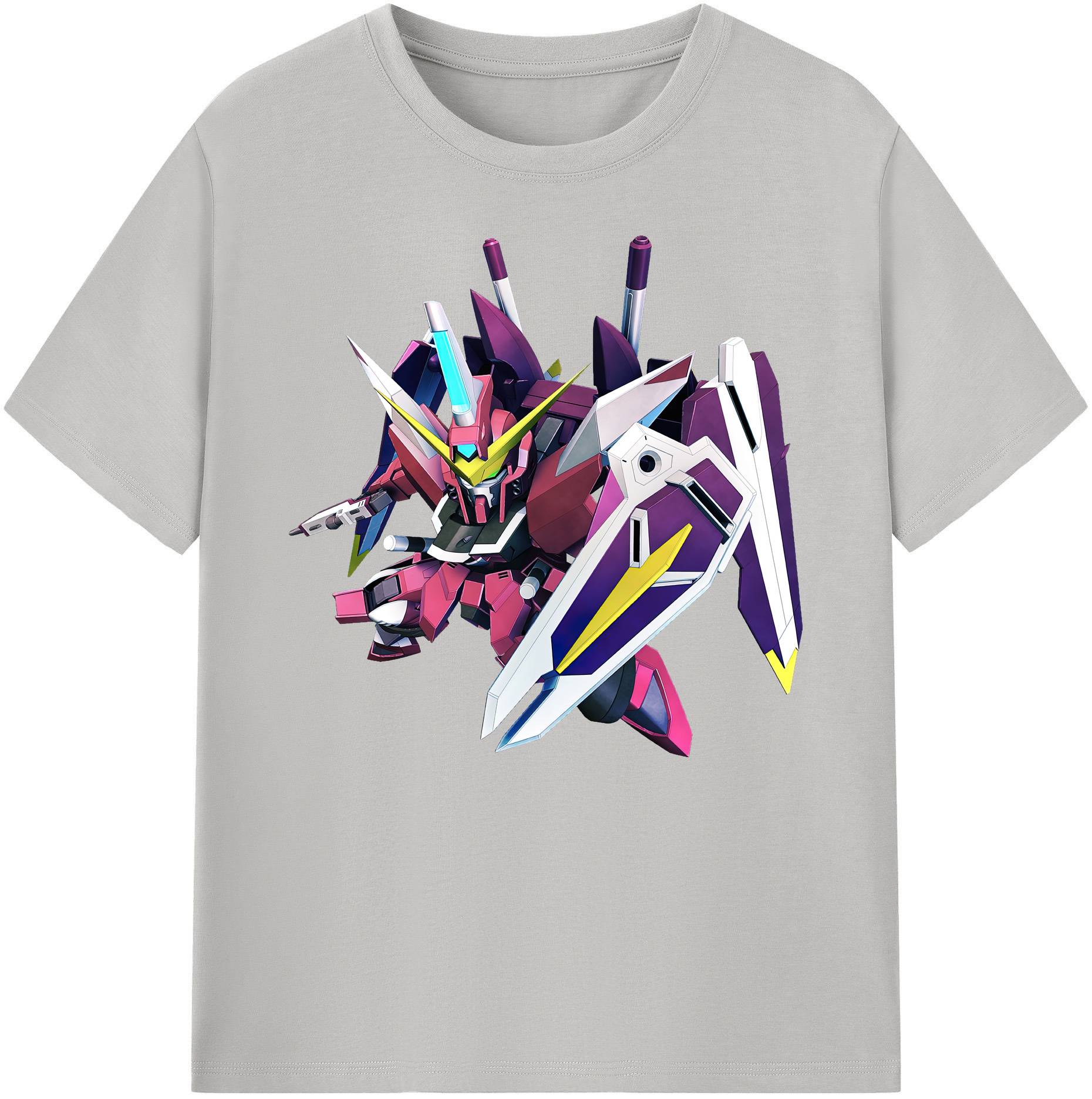 （画像用） 機動戦士ガンダム Mobile Suit Gundam 綿100％ メンズ半袖Tシャツ｜肌触りやわらか＆通気性