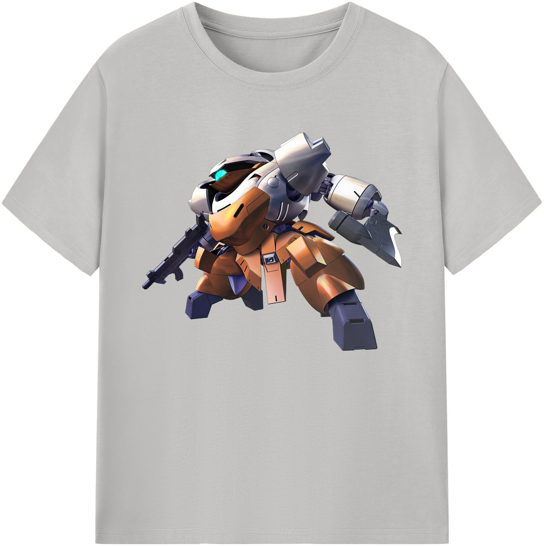 （画像用） 機動戦士ガンダム Mobile Suit Gundam 綿100％ メンズ半袖Tシャツ｜肌触りやわらか＆通気性