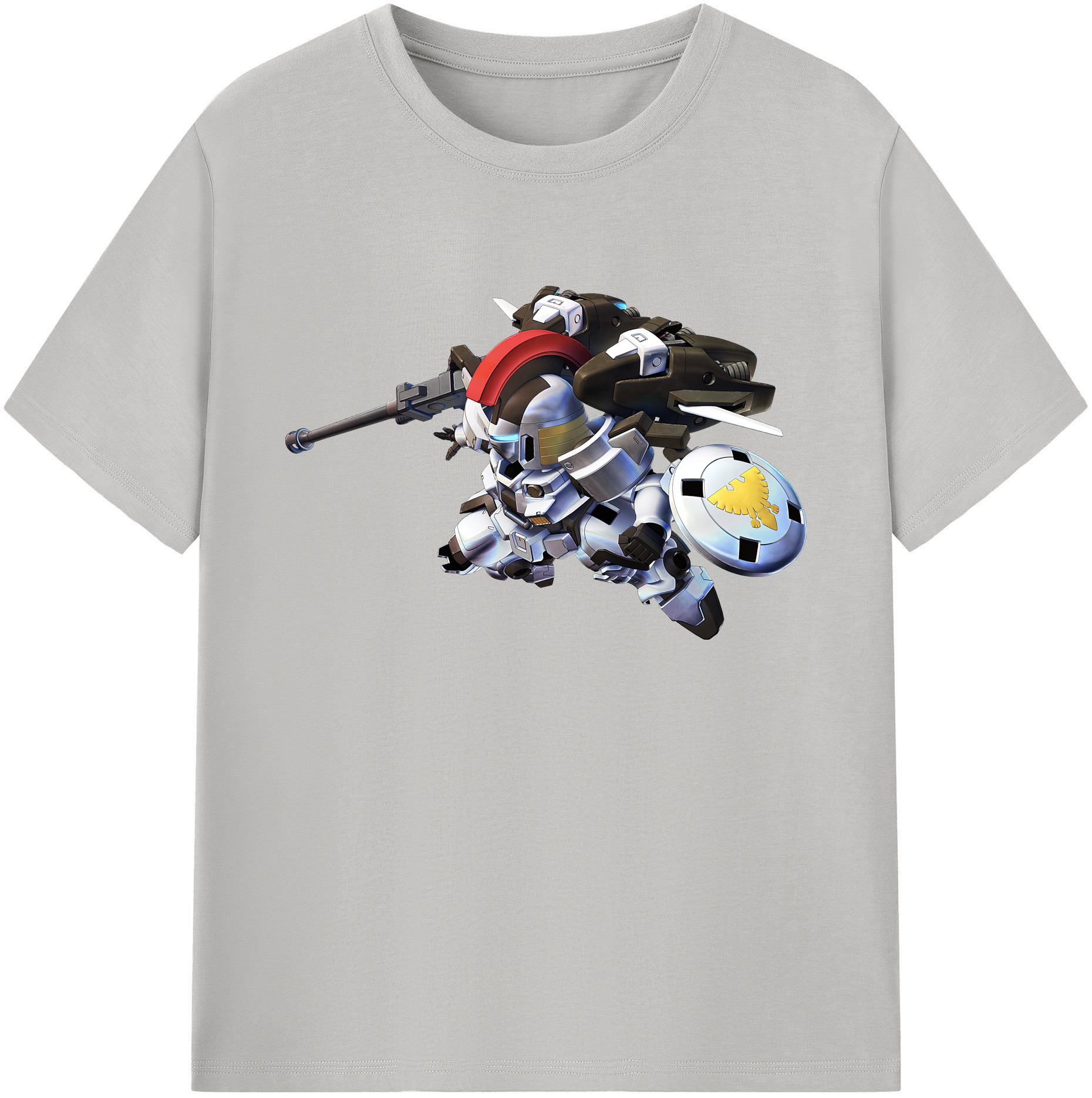 （画像用） 機動戦士ガンダム Mobile Suit Gundam 綿100％ メンズ半袖Tシャツ｜肌触りやわらか＆通気性