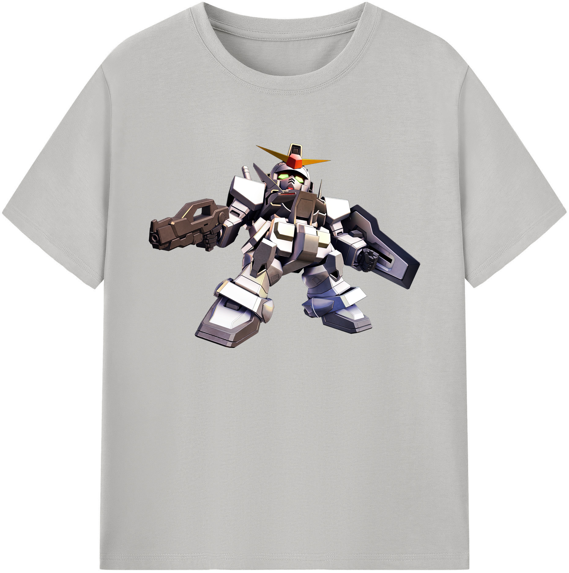 （画像用） 機動戦士ガンダム Mobile Suit Gundam 綿100％ メンズ半袖Tシャツ｜肌触りやわらか＆通気性