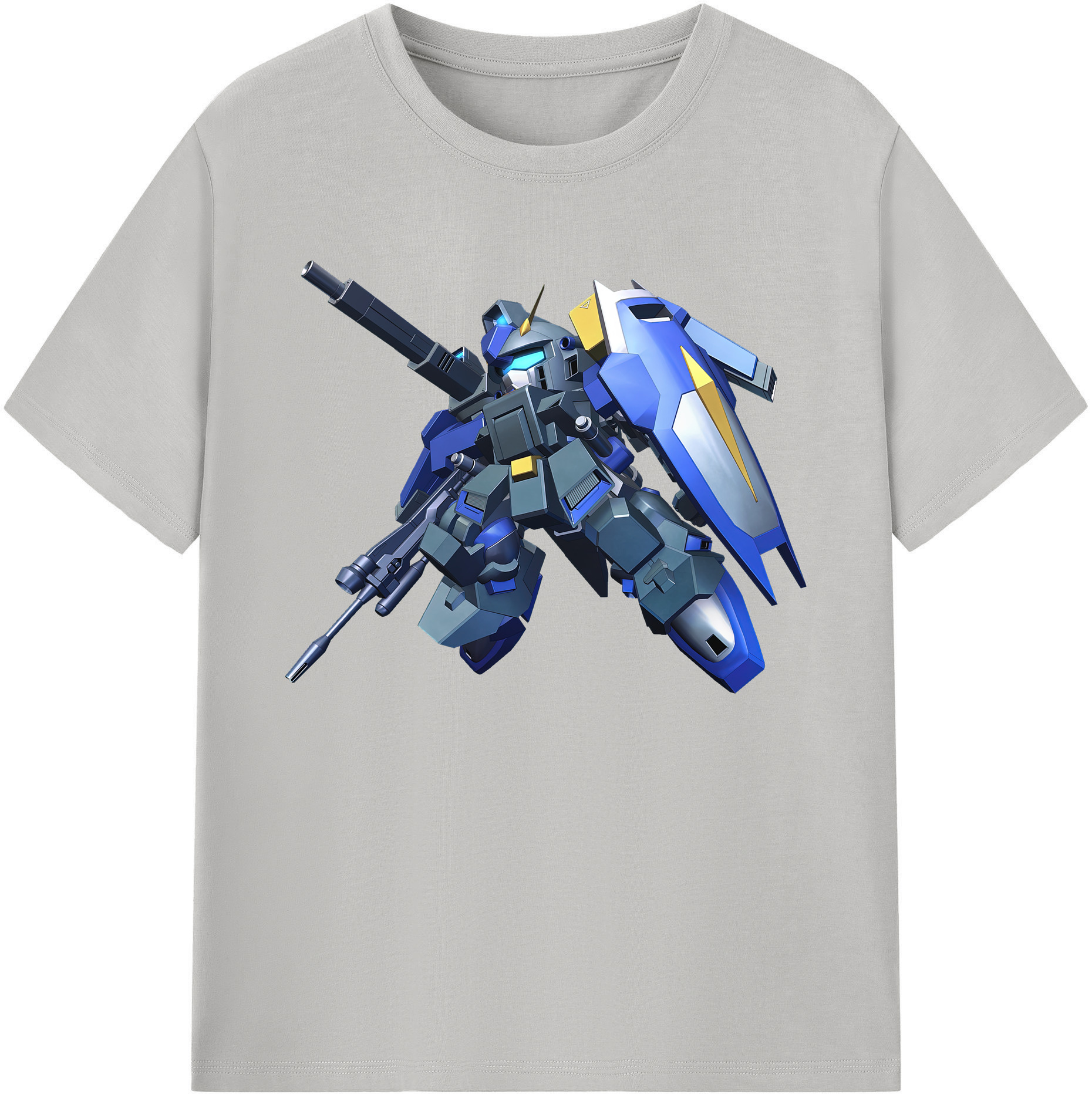 （画像用） 機動戦士ガンダム Mobile Suit Gundam 綿100％ メンズ半袖Tシャツ｜肌触りやわらか＆通気性