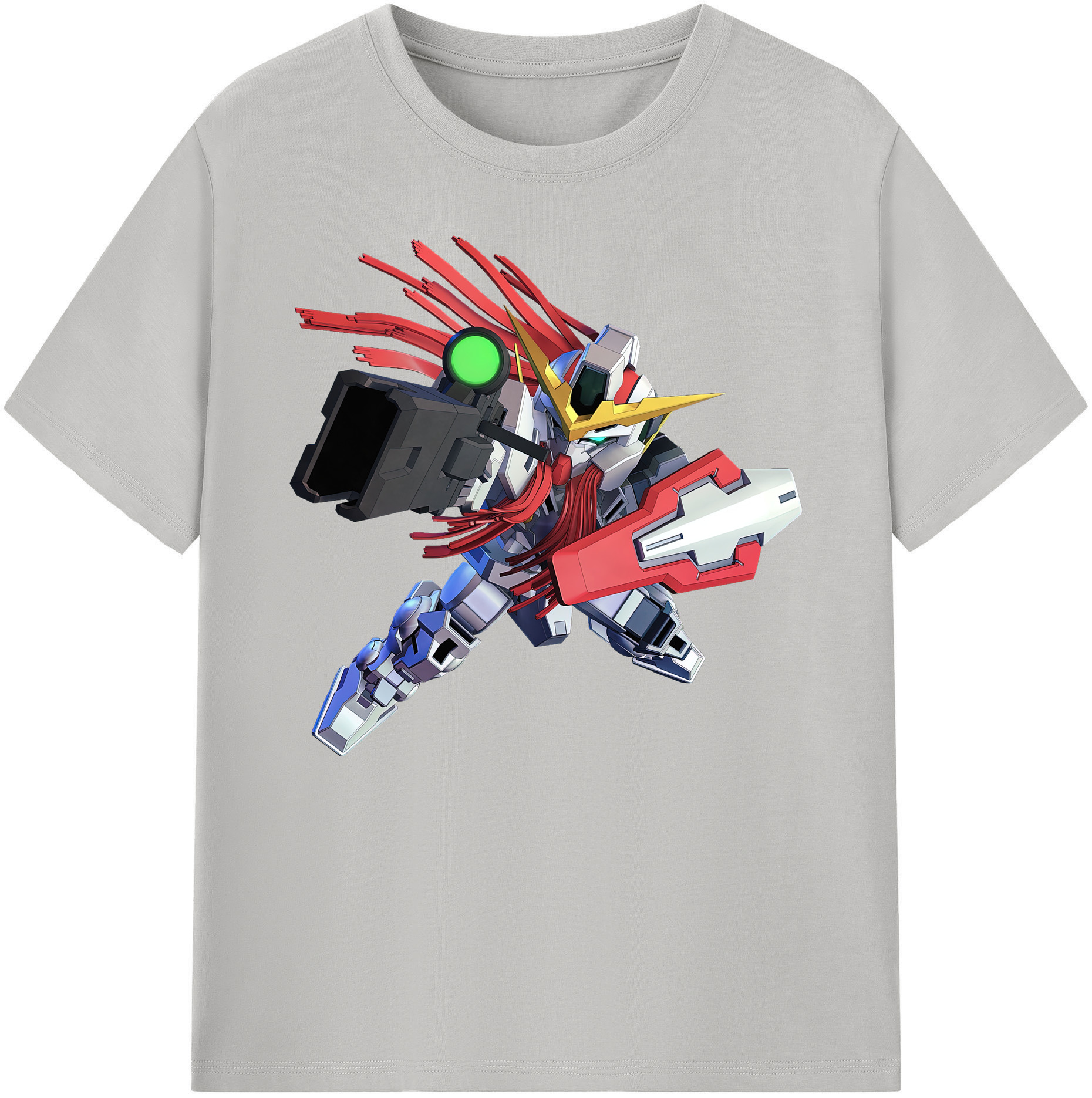 （画像用） 機動戦士ガンダム Mobile Suit Gundam 綿100％ メンズ半袖Tシャツ｜肌触りやわらか＆通気性