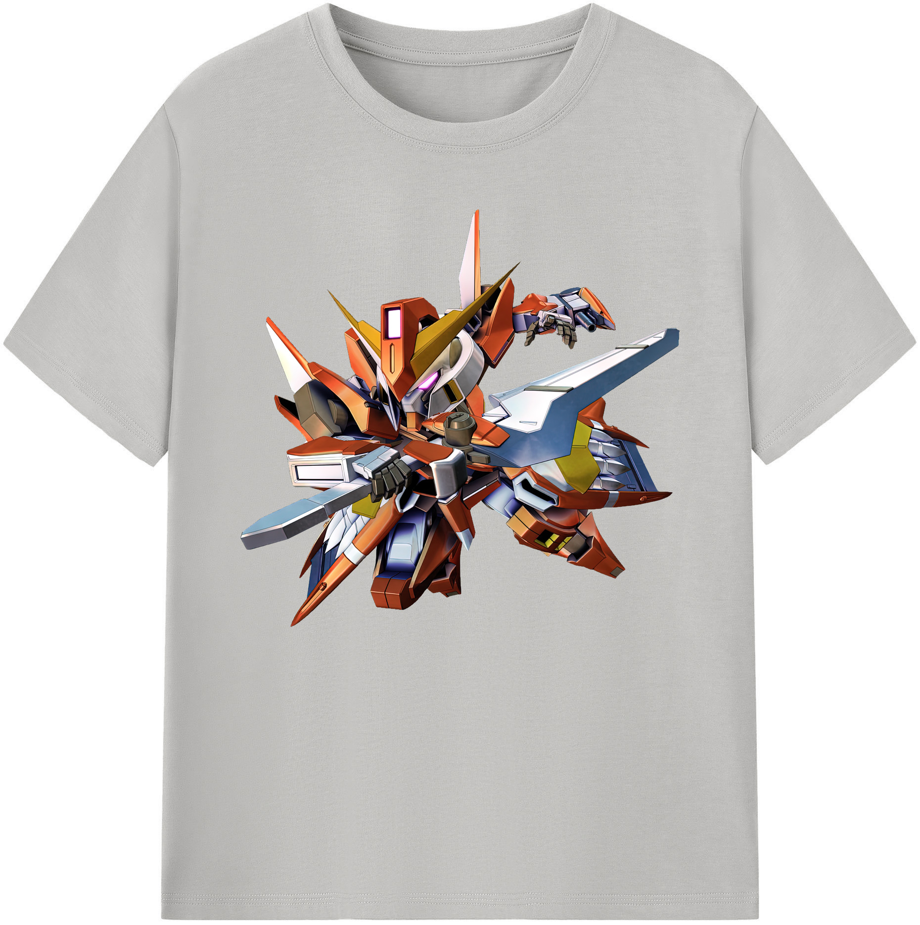 （画像用） 機動戦士ガンダム Mobile Suit Gundam 綿100％ メンズ半袖Tシャツ｜肌触りやわらか＆通気性
