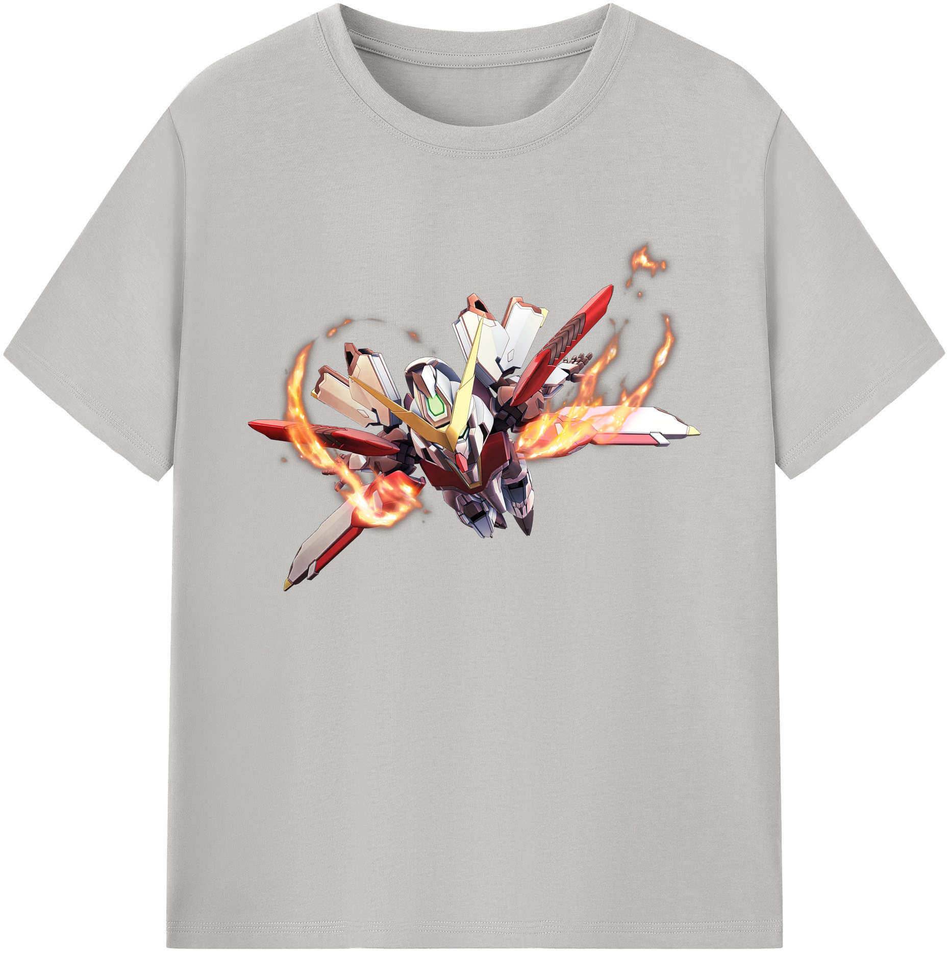 （画像用） 機動戦士ガンダム Mobile Suit Gundam 綿100％ メンズ半袖Tシャツ｜肌触りやわらか＆通気性