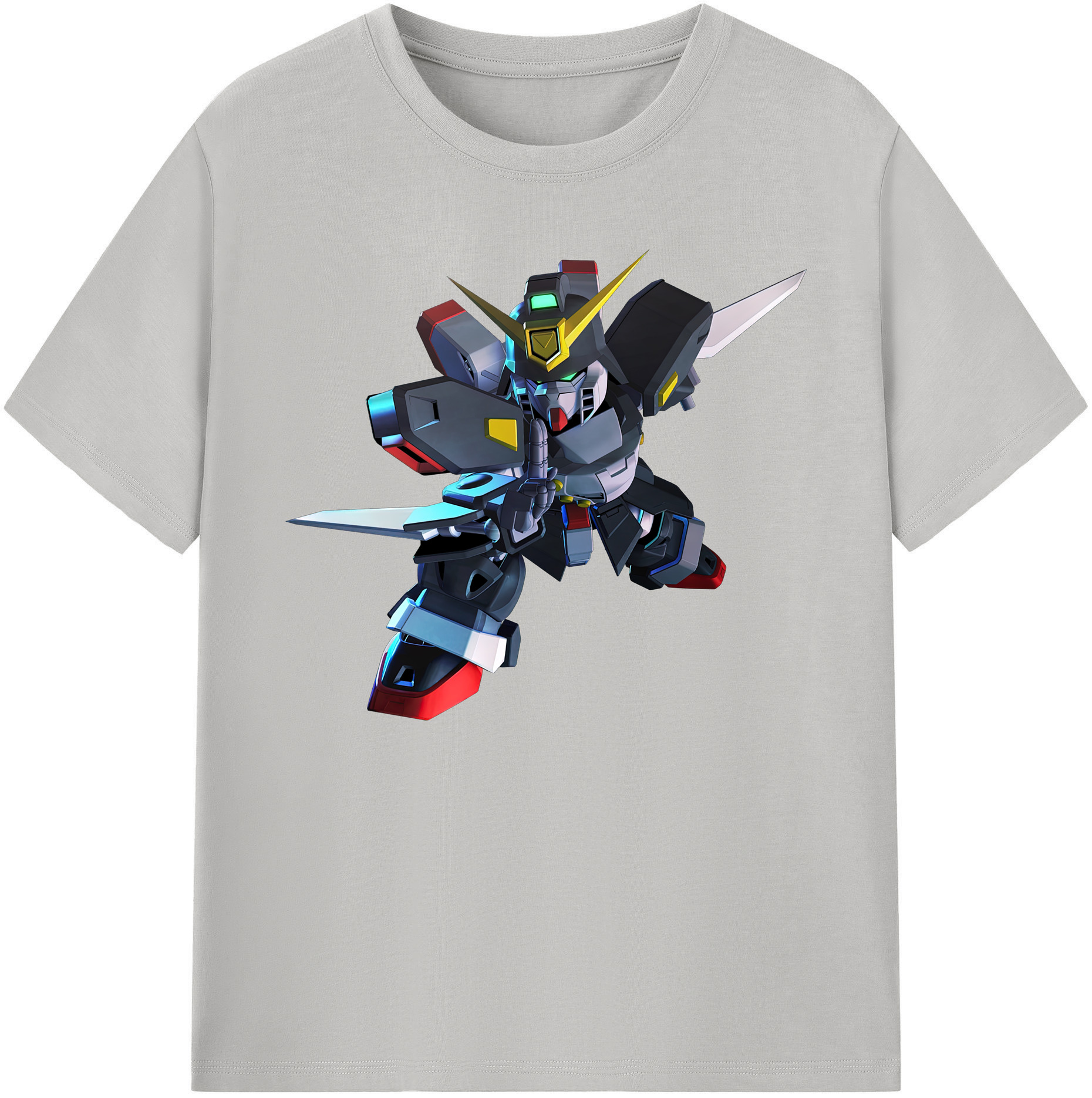（画像用） 機動戦士ガンダム Mobile Suit Gundam 綿100％ メンズ半袖Tシャツ｜肌触りやわらか＆通気性