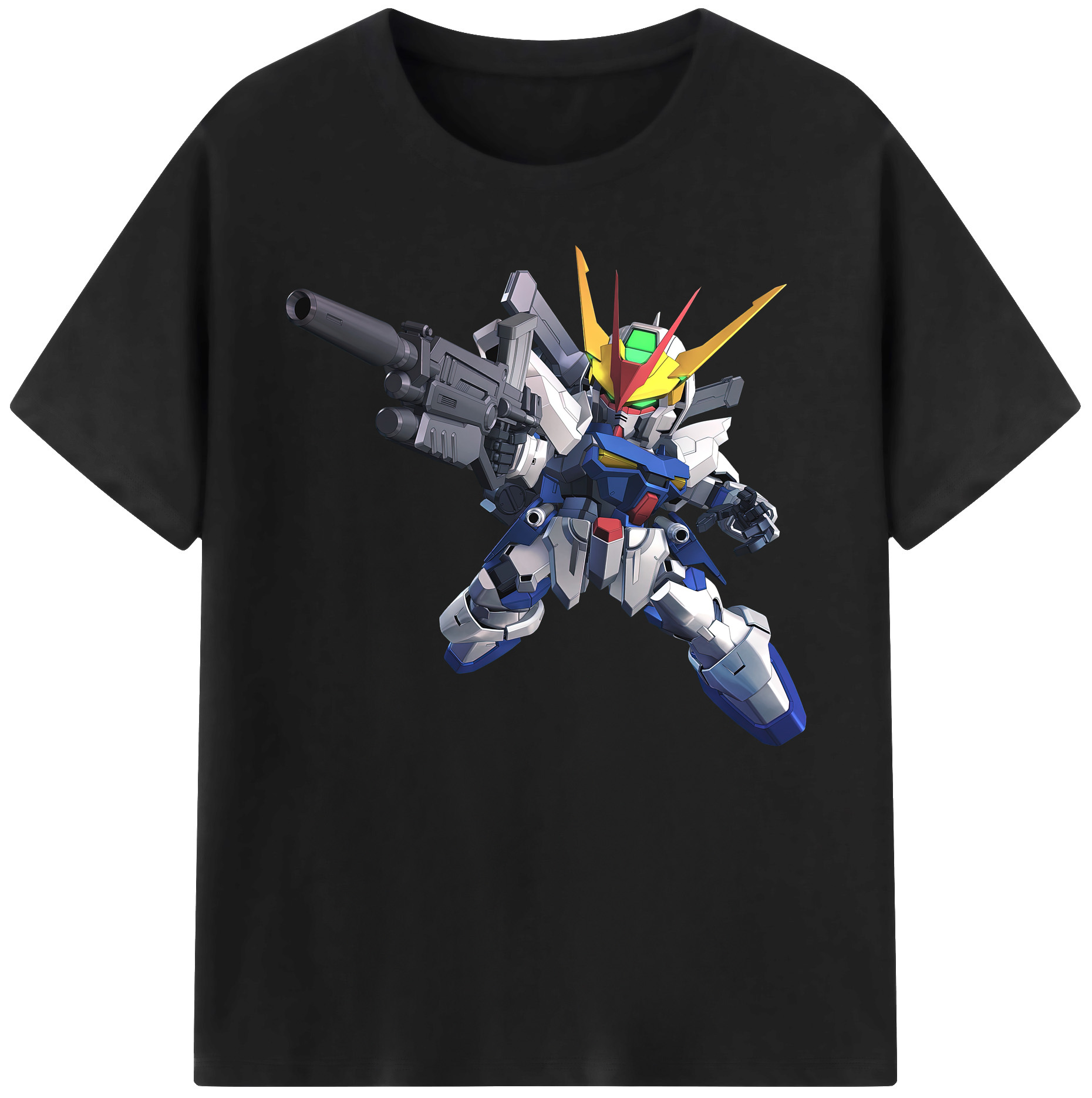 （画像用） 機動戦士ガンダム Mobile Suit Gundam 綿100％ メンズ半袖Tシャツ｜肌触りやわらか＆通気性