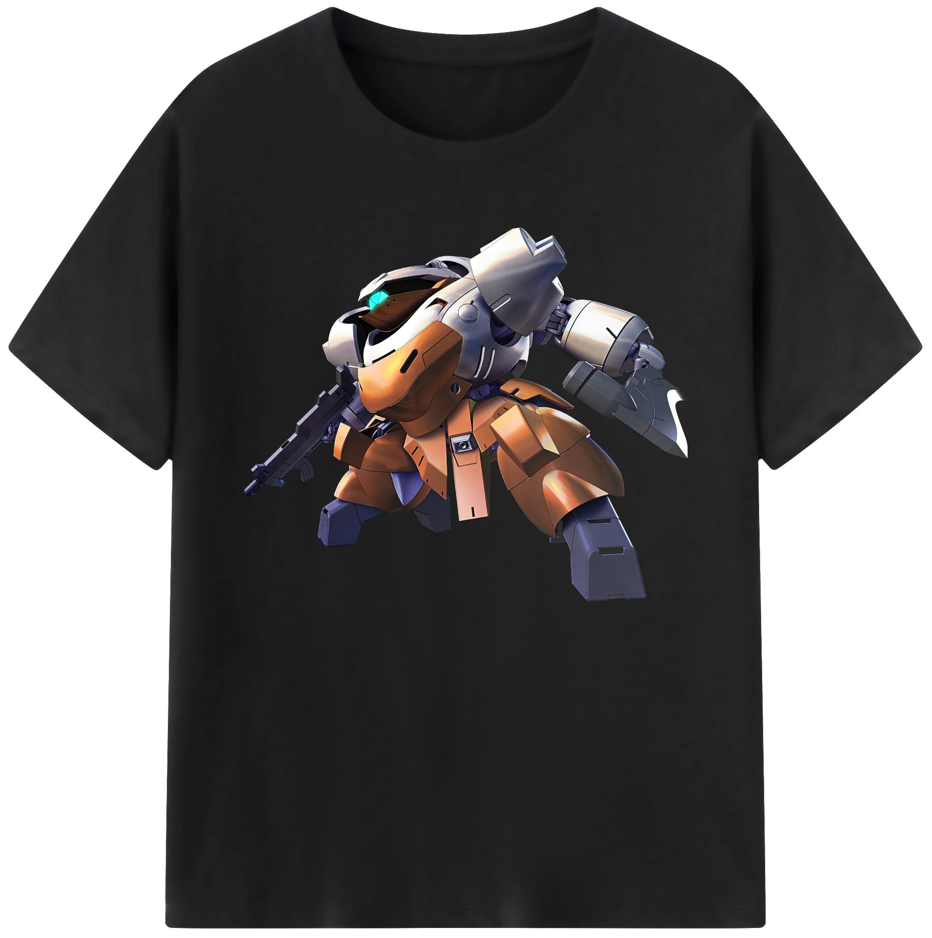 （画像用） 機動戦士ガンダム Mobile Suit Gundam 綿100％ メンズ半袖Tシャツ｜肌触りやわらか＆通気性
