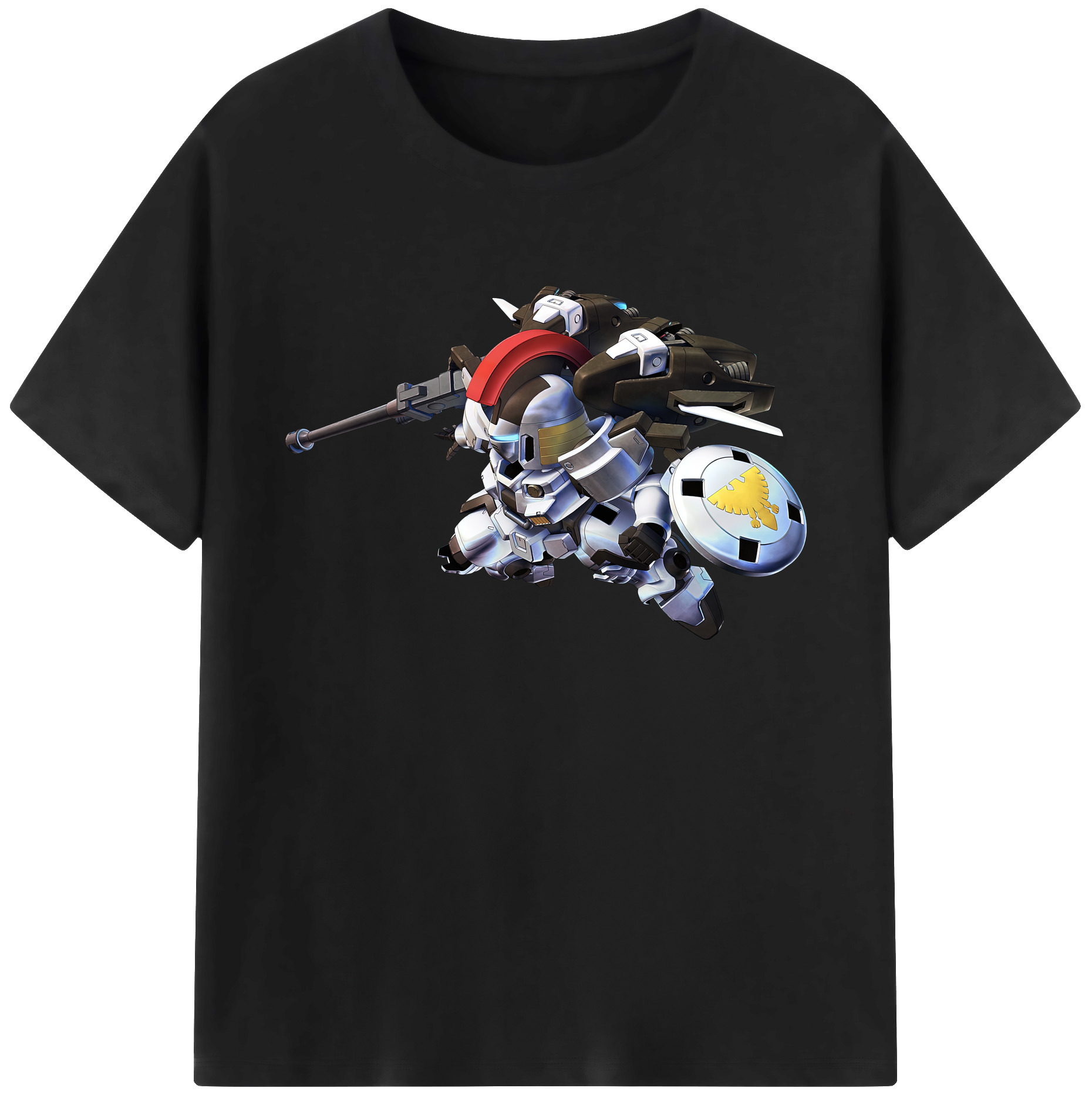（画像用） 機動戦士ガンダム Mobile Suit Gundam 綿100％ メンズ半袖Tシャツ｜肌触りやわらか＆通気性