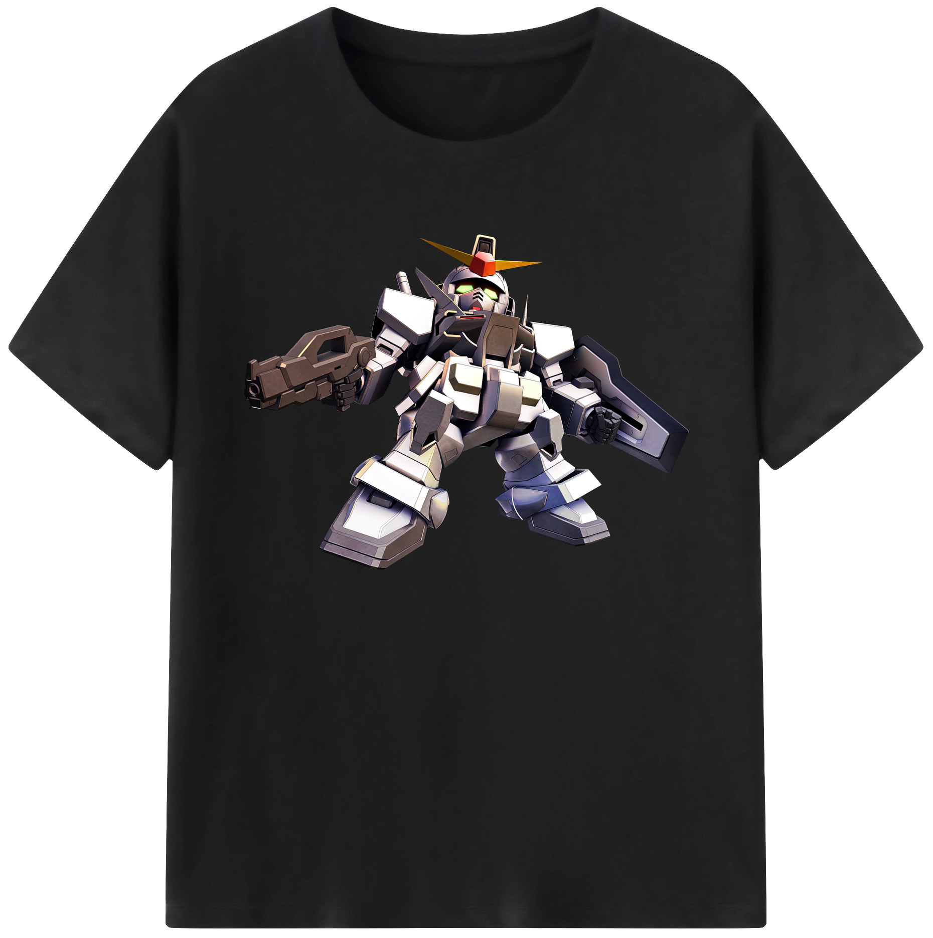 （画像用） 機動戦士ガンダム Mobile Suit Gundam 綿100％ メンズ半袖Tシャツ｜肌触りやわらか＆通気性