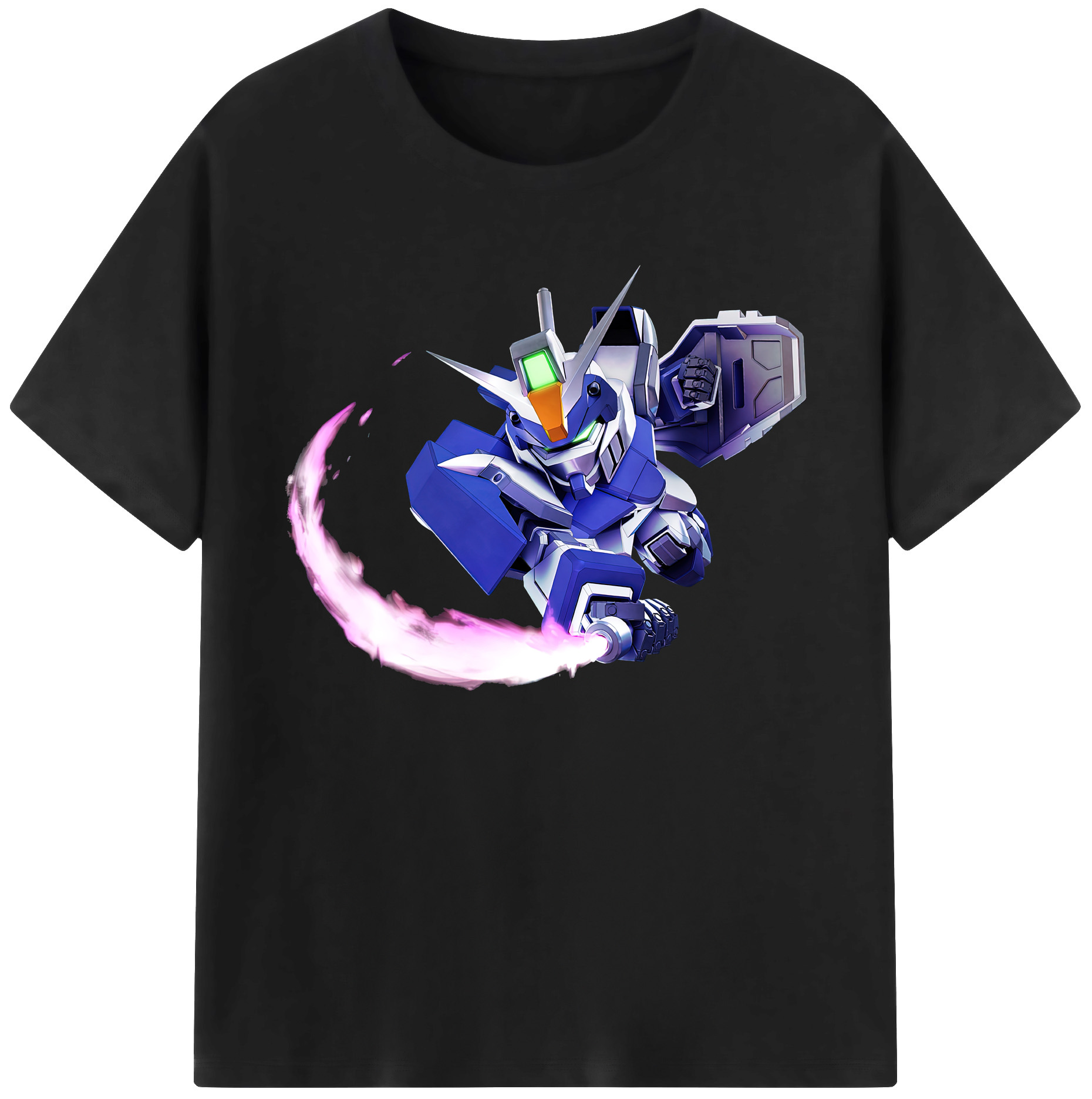 （画像用） 機動戦士ガンダム Mobile Suit Gundam 綿100％ メンズ半袖Tシャツ｜肌触りやわらか＆通気性