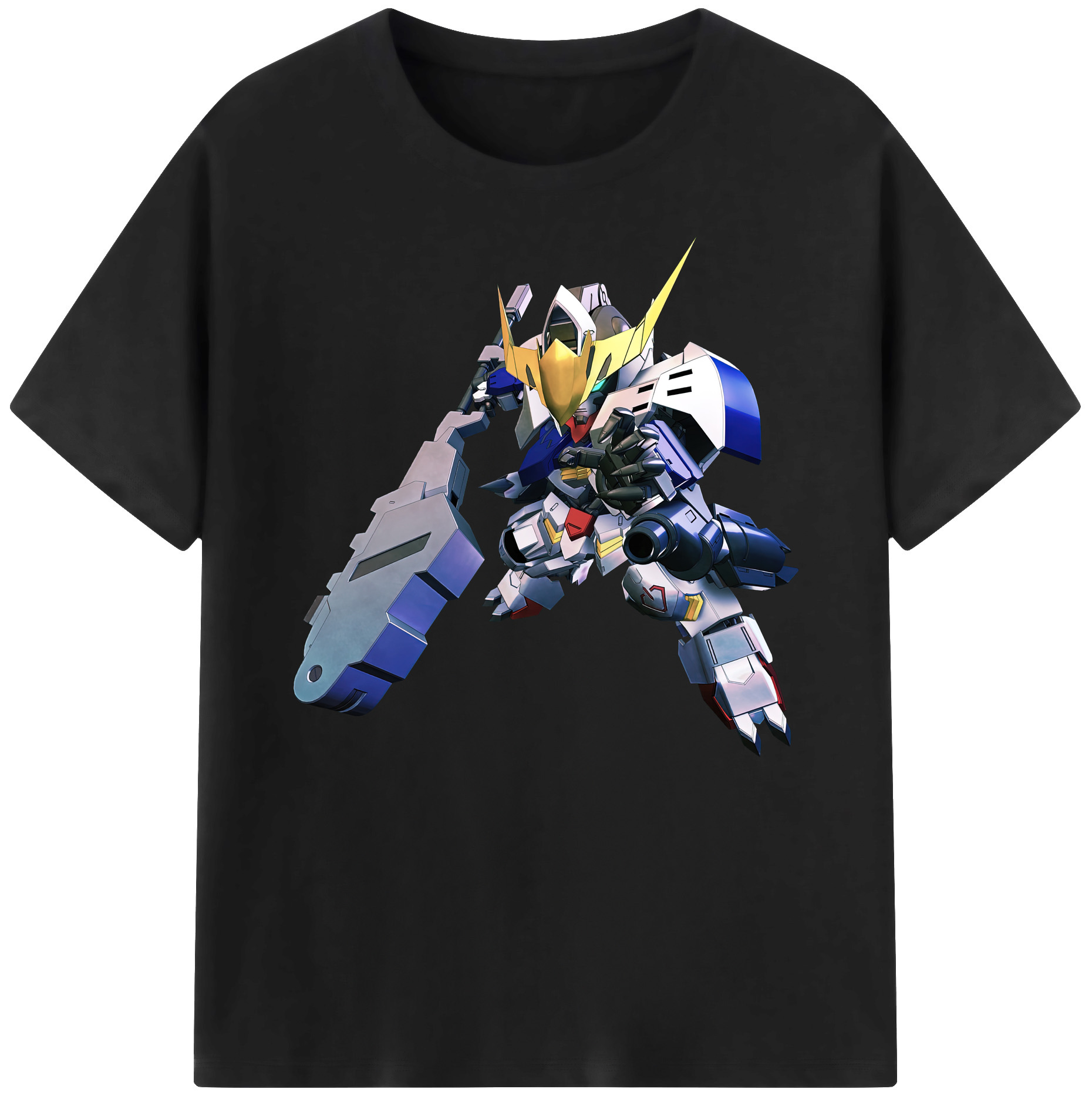 （画像用） 機動戦士ガンダム Mobile Suit Gundam 綿100％ メンズ半袖Tシャツ｜肌触りやわらか＆通気性