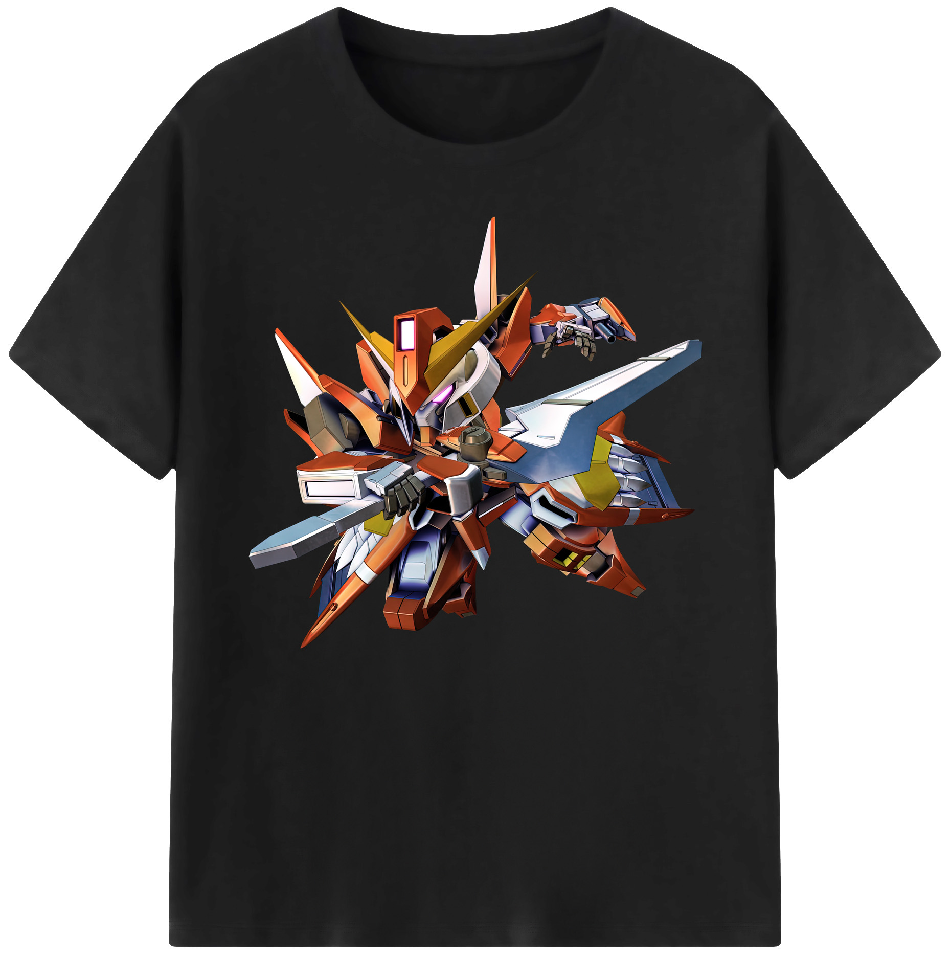 （画像用） 機動戦士ガンダム Mobile Suit Gundam 綿100％ メンズ半袖Tシャツ｜肌触りやわらか＆通気性