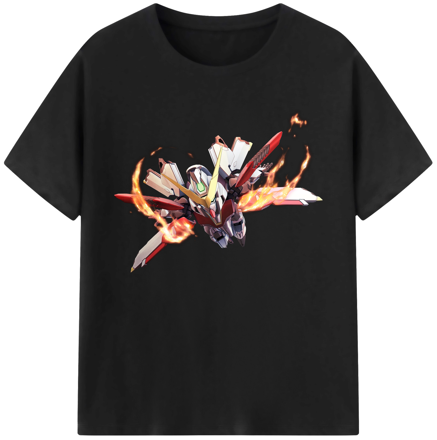 （画像用） 機動戦士ガンダム Mobile Suit Gundam 綿100％ メンズ半袖Tシャツ｜肌触りやわらか＆通気性