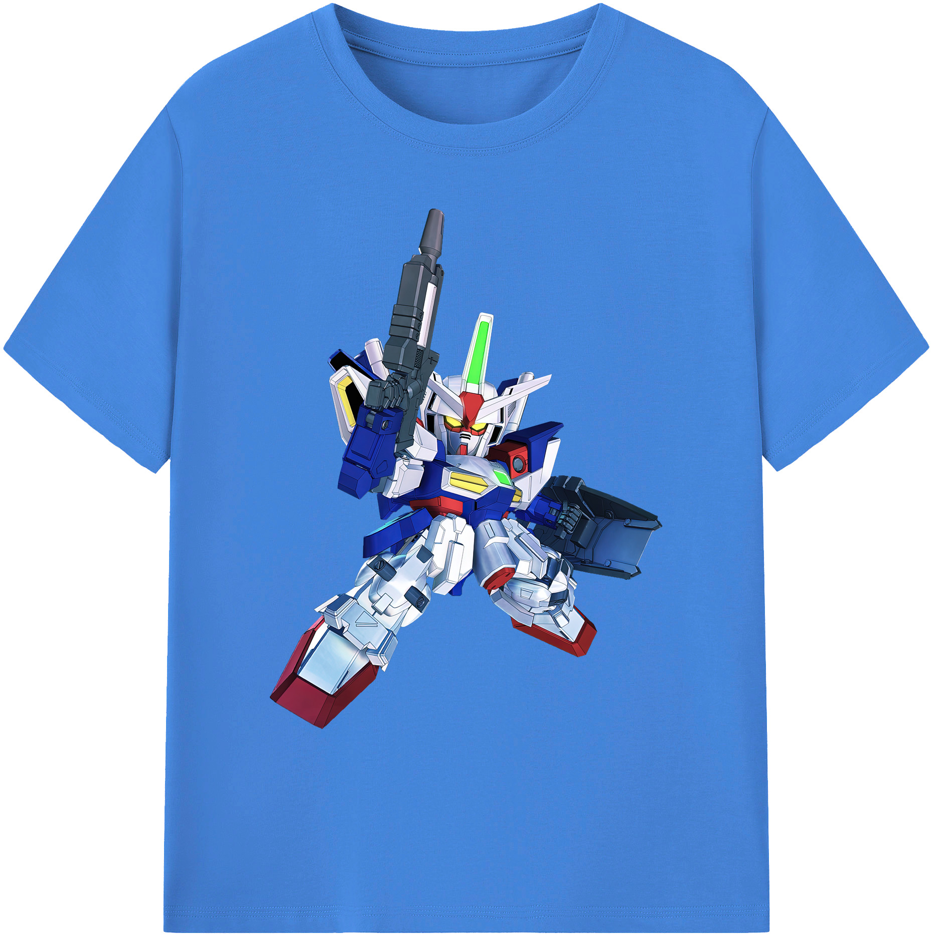 （画像用） 機動戦士ガンダム Mobile Suit Gundam 綿100％ メンズ半袖Tシャツ｜肌触りやわらか＆通気性