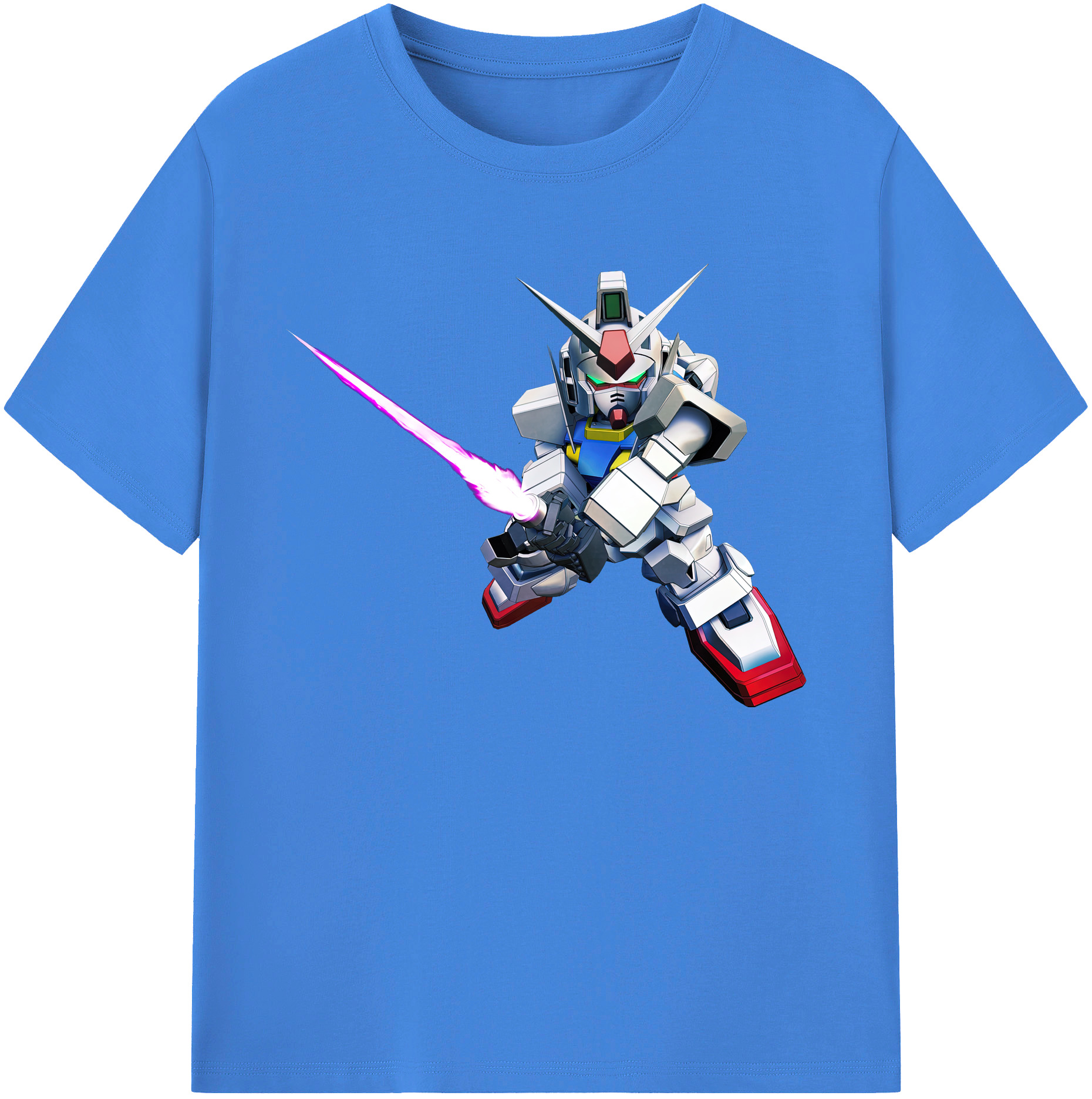 （画像用） 機動戦士ガンダム Mobile Suit Gundam 綿100％ メンズ半袖Tシャツ｜肌触りやわらか＆通気性