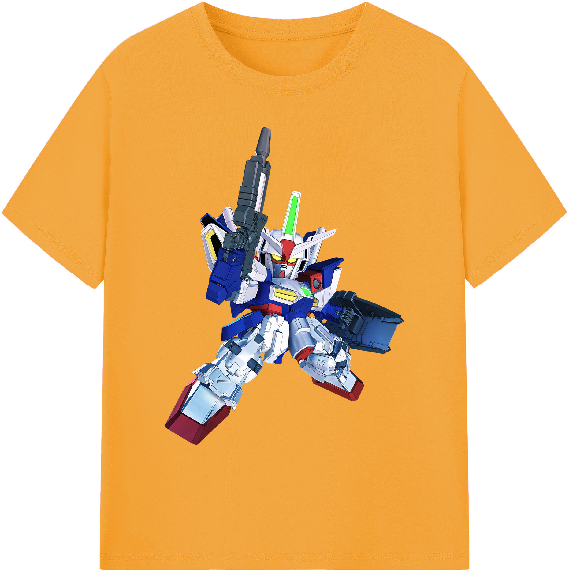 （画像用） 機動戦士ガンダム Mobile Suit Gundam 綿100％ メンズ半袖Tシャツ｜肌触りやわらか＆通気性