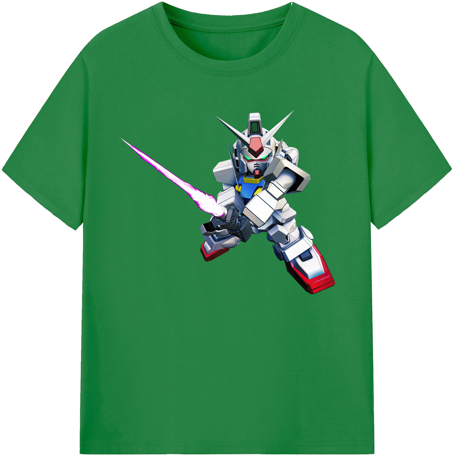 （画像用） 機動戦士ガンダム Mobile Suit Gundam 綿100％ メンズ半袖Tシャツ｜肌触りやわらか＆通気性