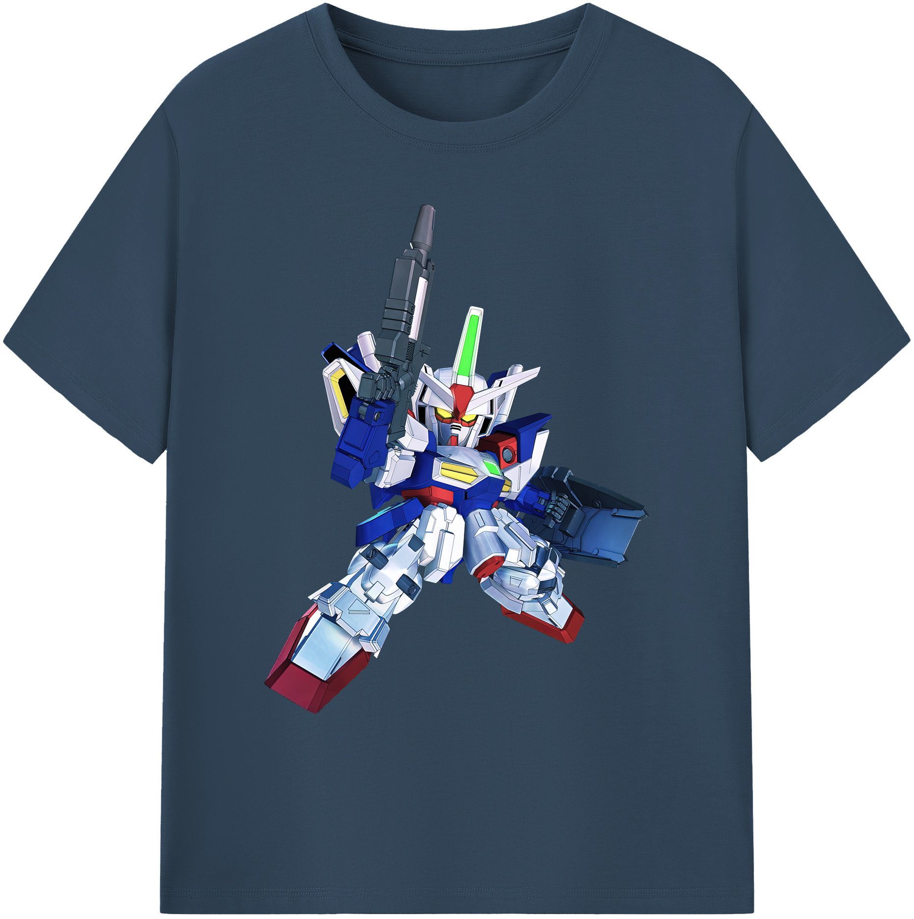 （画像用） 機動戦士ガンダム Mobile Suit Gundam 綿100％ メンズ半袖Tシャツ｜肌触りやわらか＆通気性