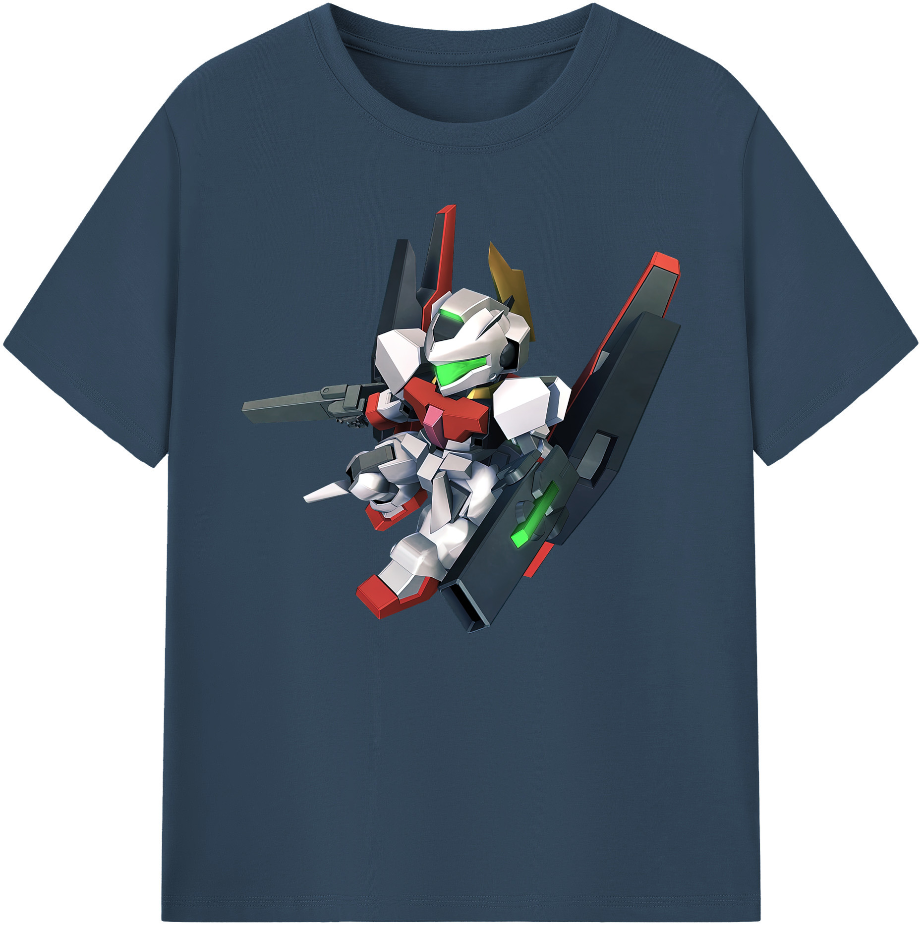 （画像用） 機動戦士ガンダム Mobile Suit Gundam 綿100％ メンズ半袖Tシャツ｜肌触りやわらか＆通気性