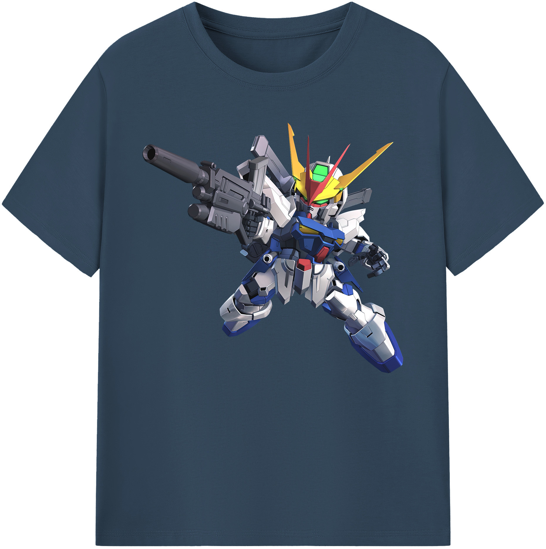 （画像用） 機動戦士ガンダム Mobile Suit Gundam 綿100％ メンズ半袖Tシャツ｜肌触りやわらか＆通気性