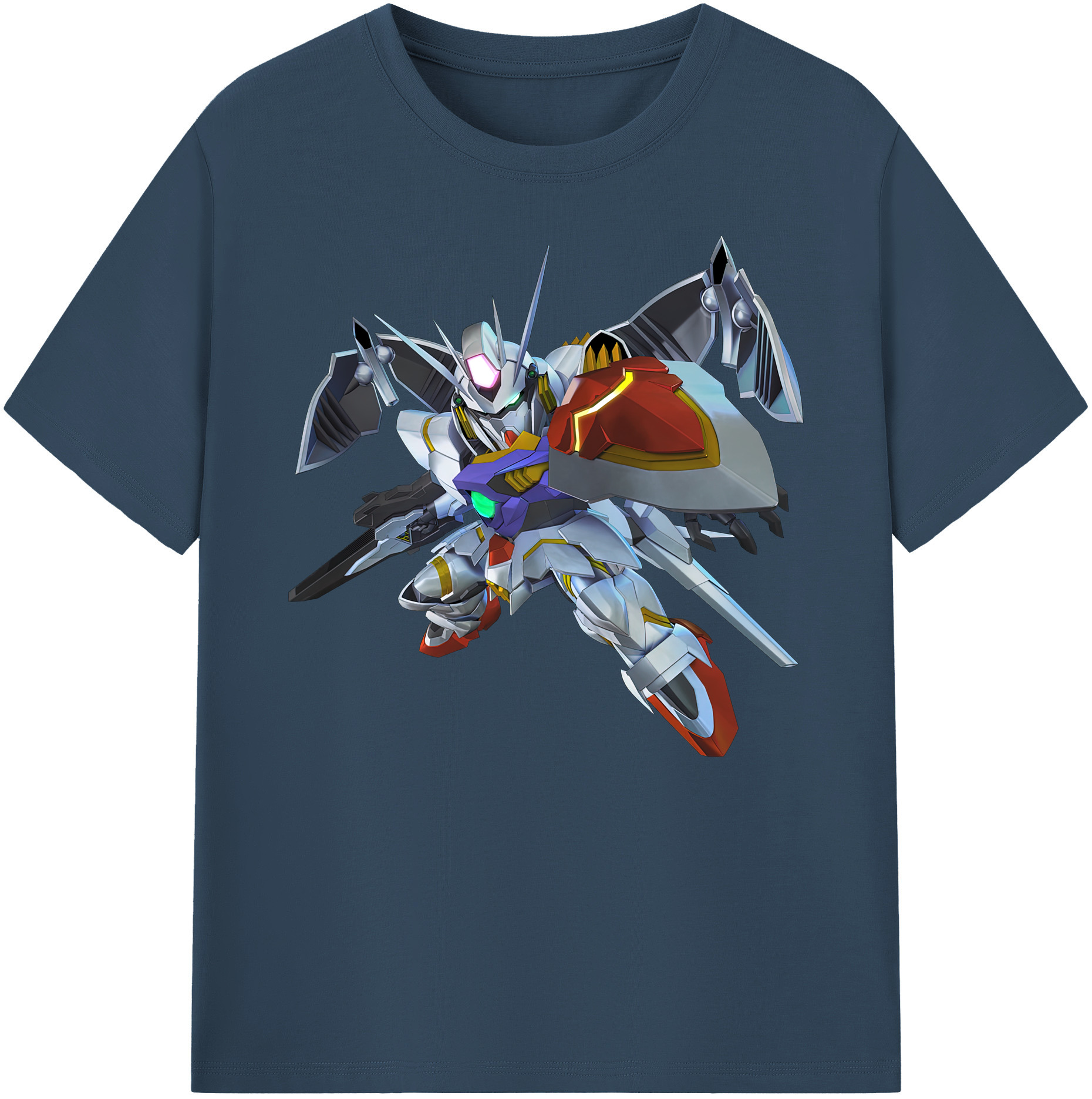 （画像用） 機動戦士ガンダム Mobile Suit Gundam 綿100％ メンズ半袖Tシャツ｜肌触りやわらか＆通気性