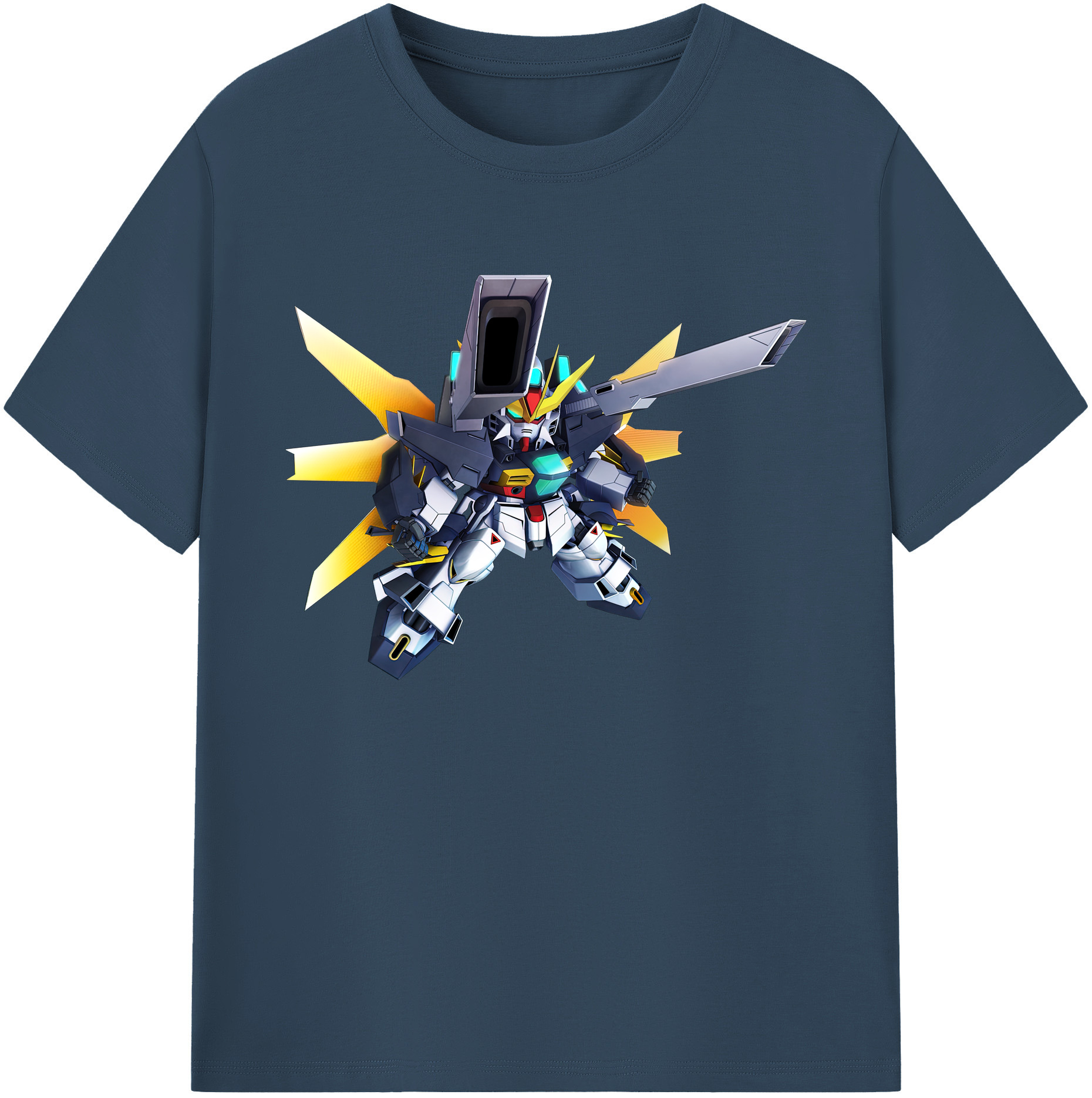 （画像用） 機動戦士ガンダム Mobile Suit Gundam 綿100％ メンズ半袖Tシャツ｜肌触りやわらか＆通気性