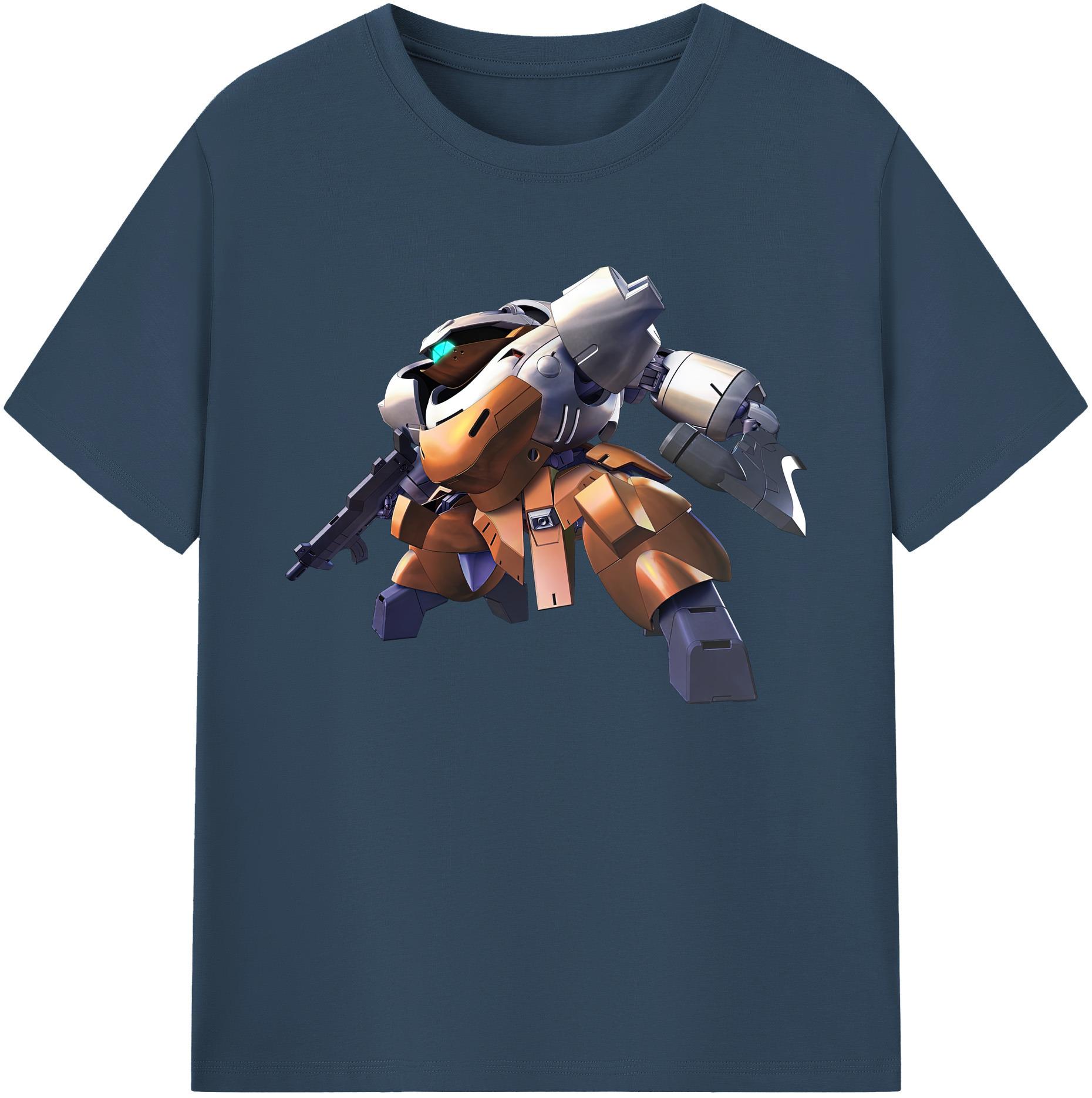 （画像用） 機動戦士ガンダム Mobile Suit Gundam 綿100％ メンズ半袖Tシャツ｜肌触りやわらか＆通気性