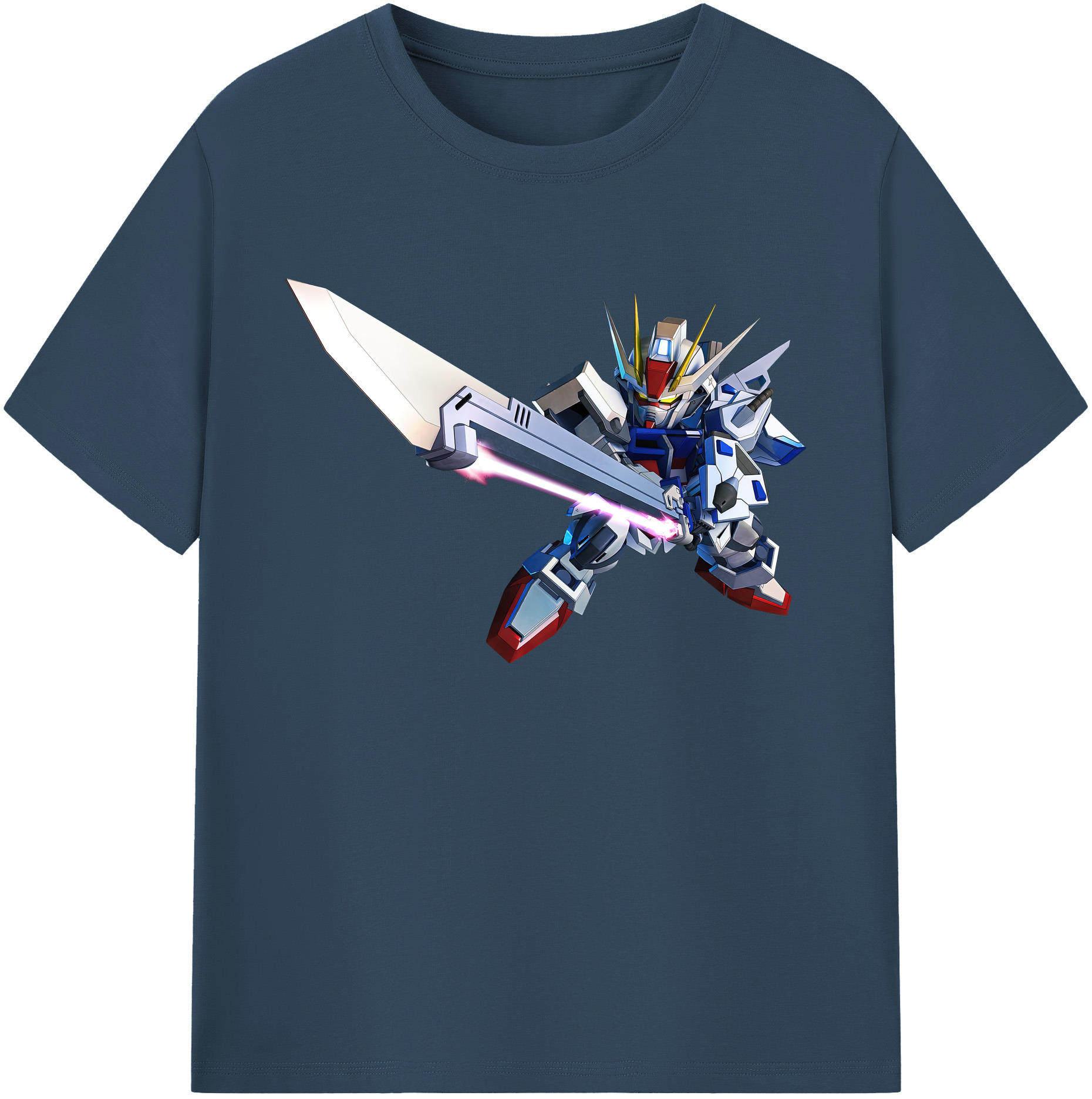 （画像用） 機動戦士ガンダム Mobile Suit Gundam 綿100％ メンズ半袖Tシャツ｜肌触りやわらか＆通気性